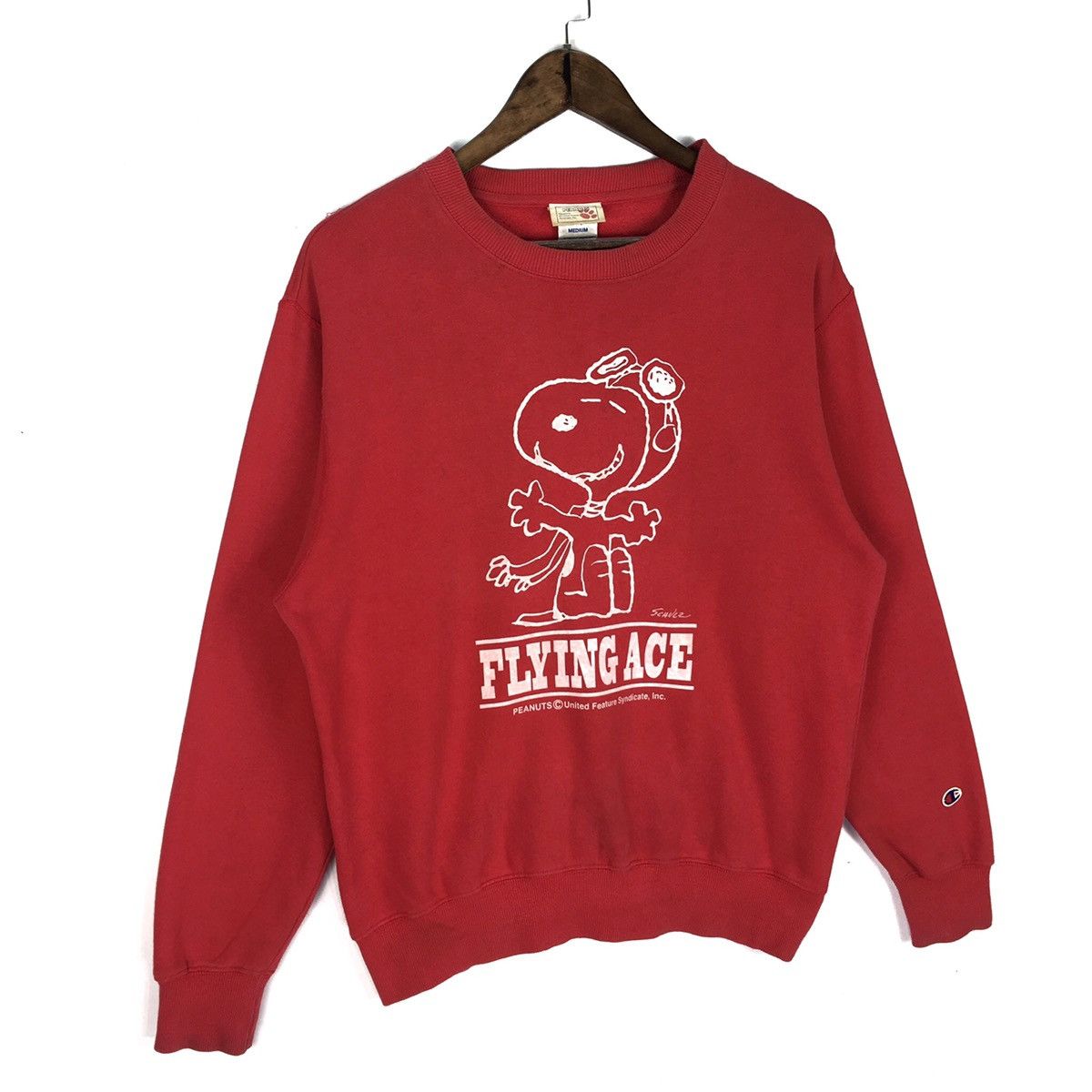 Champion Vintage Champion X Snoopy Flying Ace Crewneck Sweatshirt | Grailed