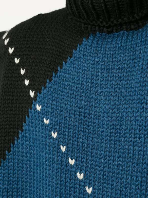 Raf Simons ***FINAL DROP***Scarf Style Back Turtle Neck Sweater Size ONE SIZE - 9 Thumbnail
