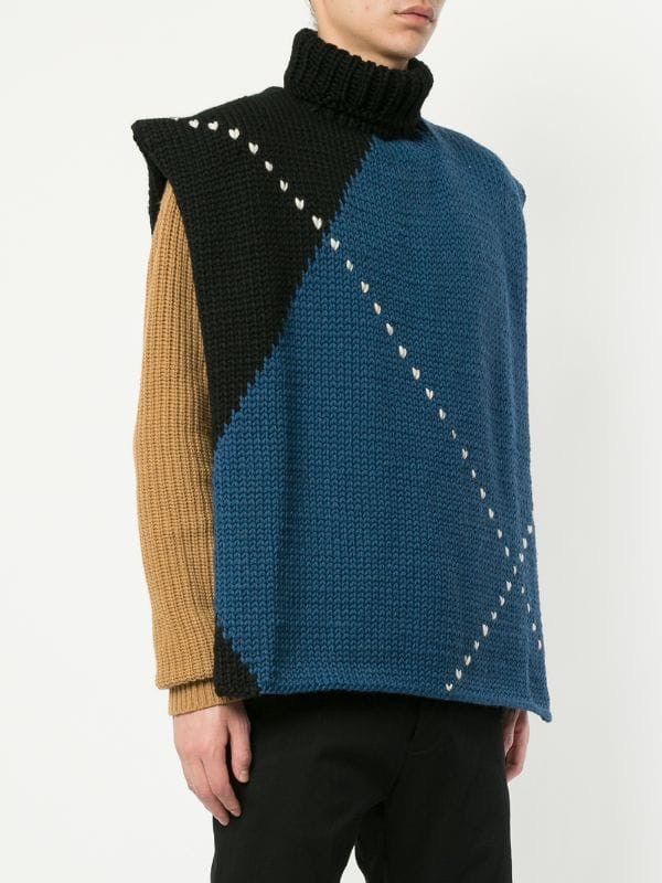 Raf Simons ***FINAL DROP***Scarf Style Back Turtle Neck Sweater Size ONE SIZE - 7 Thumbnail