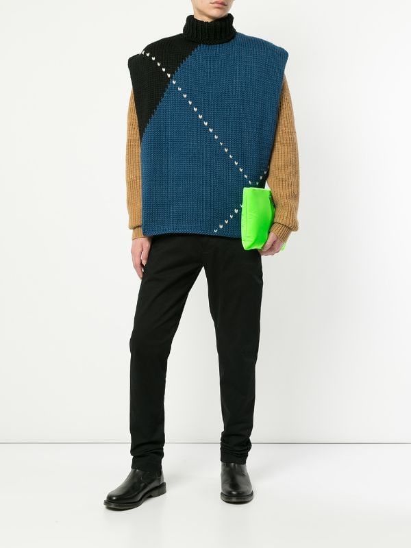 Raf Simons ***FINAL DROP***Scarf Style Back Turtle Neck Sweater Size ONE SIZE - 6 Thumbnail