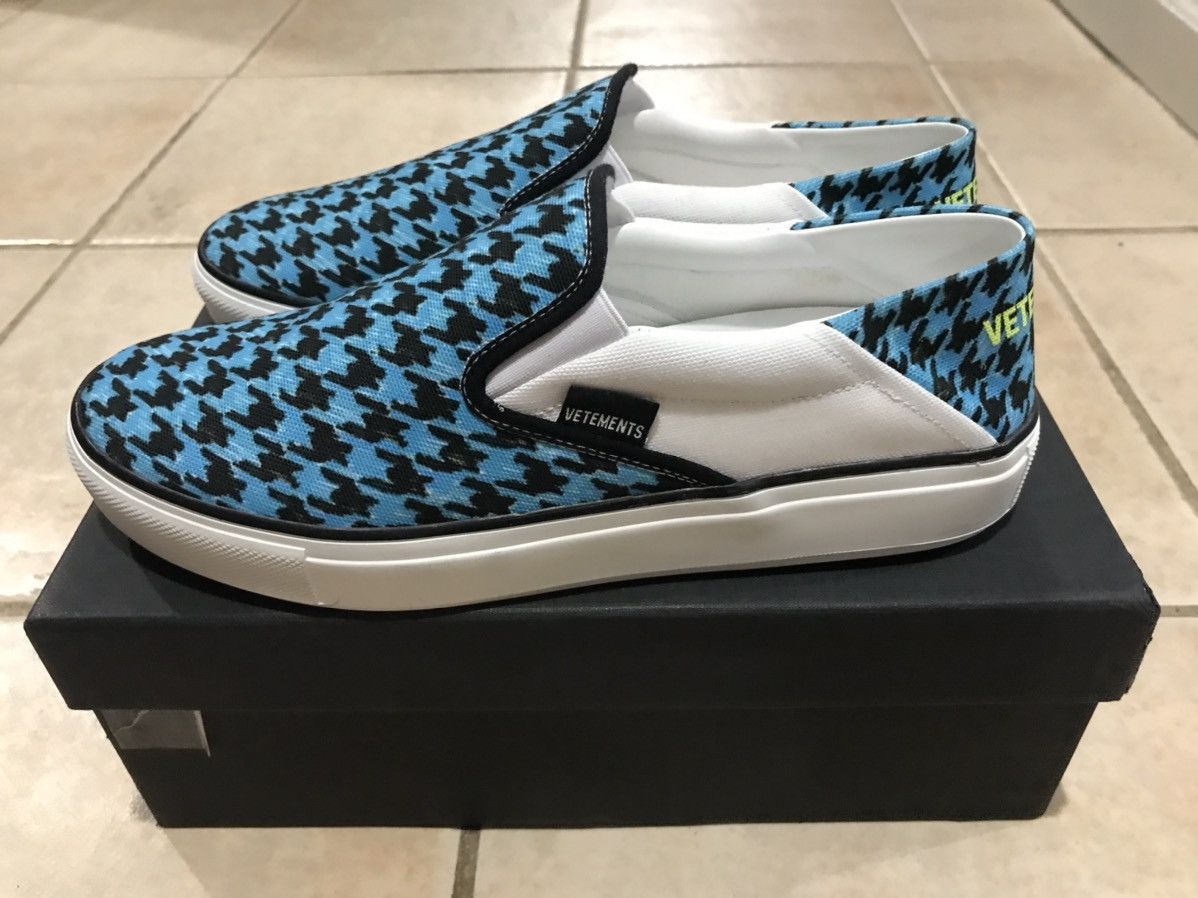 Vetements ***FINAL DROP***Houndstooth print slip on sneaker Size US 6 / EU 39 - 2 Thumbnail