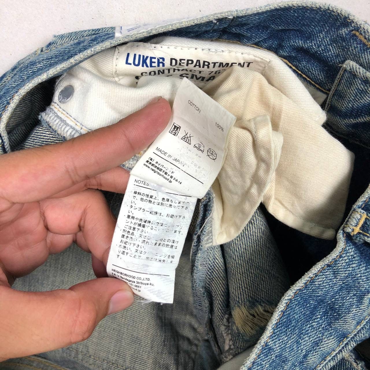 Neighborhood Luker by Neighborhood Distressed Denim Destroyed Jeans Size US 32 / EU 48 - 12 Thumbnail