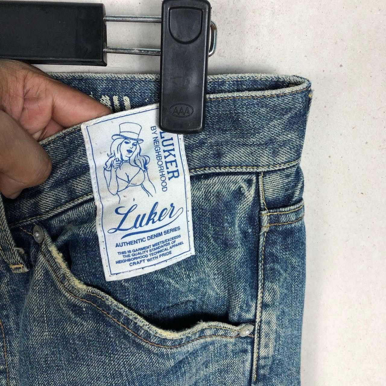 Neighborhood Luker by Neighborhood Distressed Denim Destroyed Jeans Size US 32 / EU 48 - 9 Thumbnail