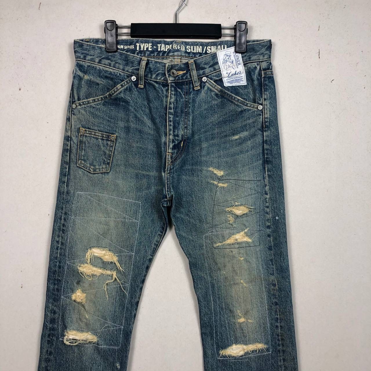 Neighborhood Luker by Neighborhood Distressed Denim Destroyed Jeans Size US 32 / EU 48 - 3 Thumbnail