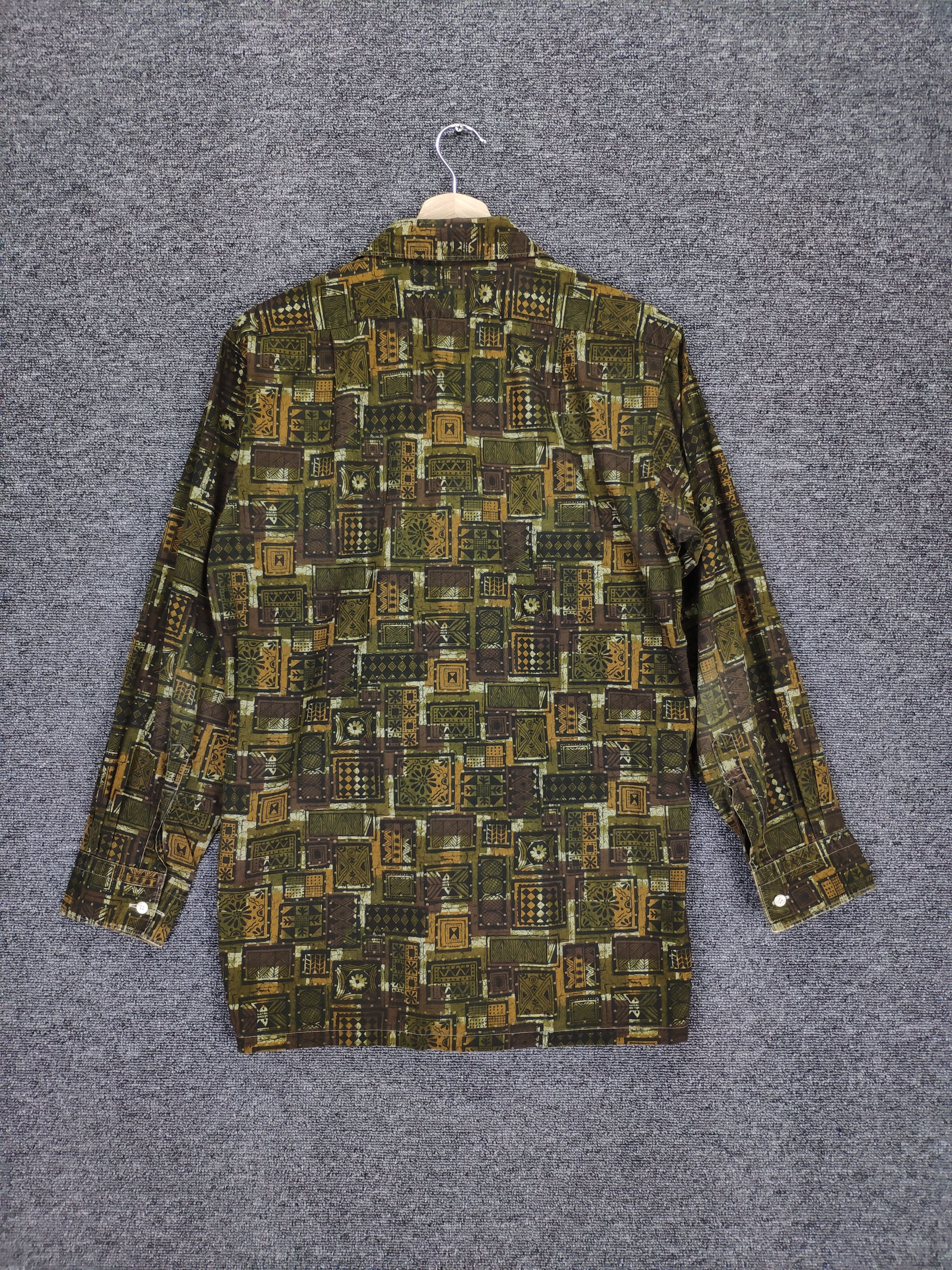 Designer × Japanese Brand Vintage 90s Shirt Button Up Abstract Art Size US M / EU 48-50 / 2 - 9 Thumbnail