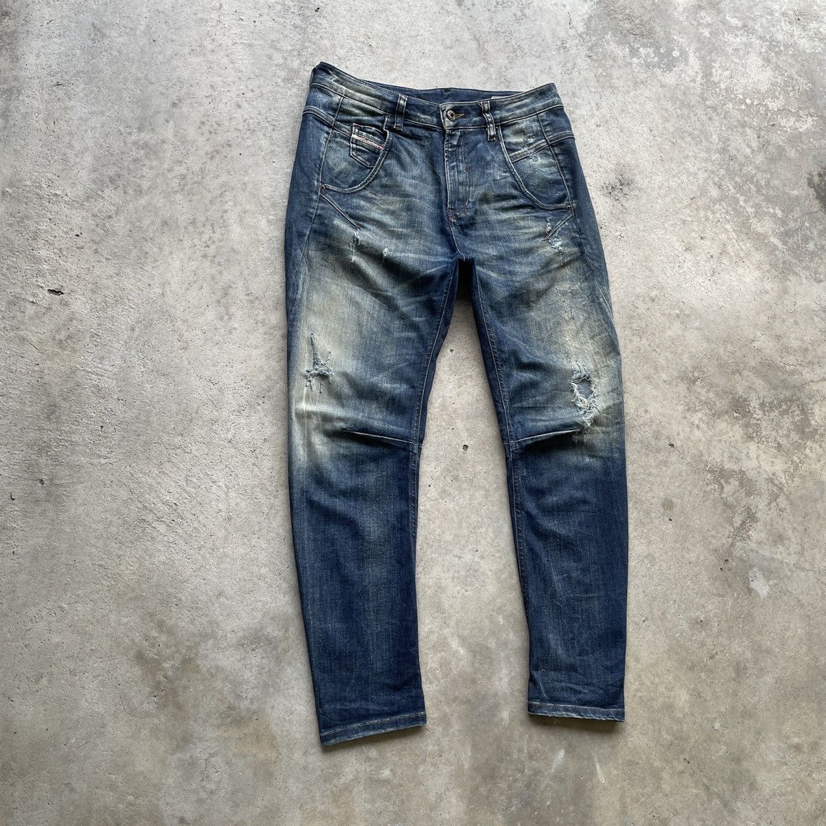 Diesel Vintage Diesel Distressed Denim Jeans Pants W29x25 Size US 29 - 2 Thumbnail