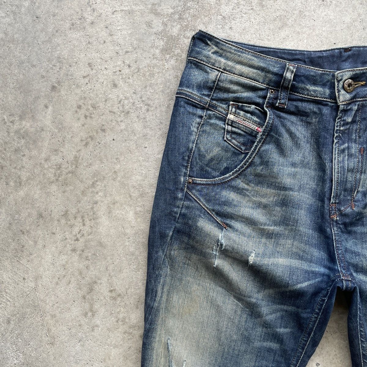 Diesel Vintage Diesel Distressed Denim Jeans Pants W29x25 Size US 29 - 4 Thumbnail