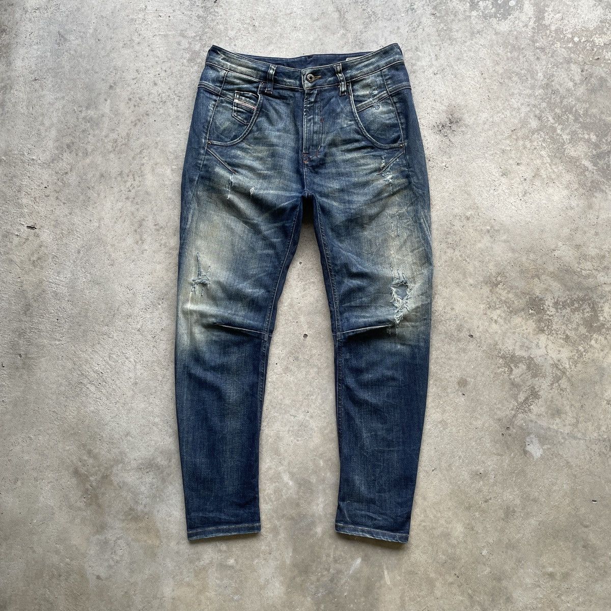 Diesel Vintage Diesel Distressed Denim Jeans Pants W29x25 Size US 29 - 1 Thumbnail