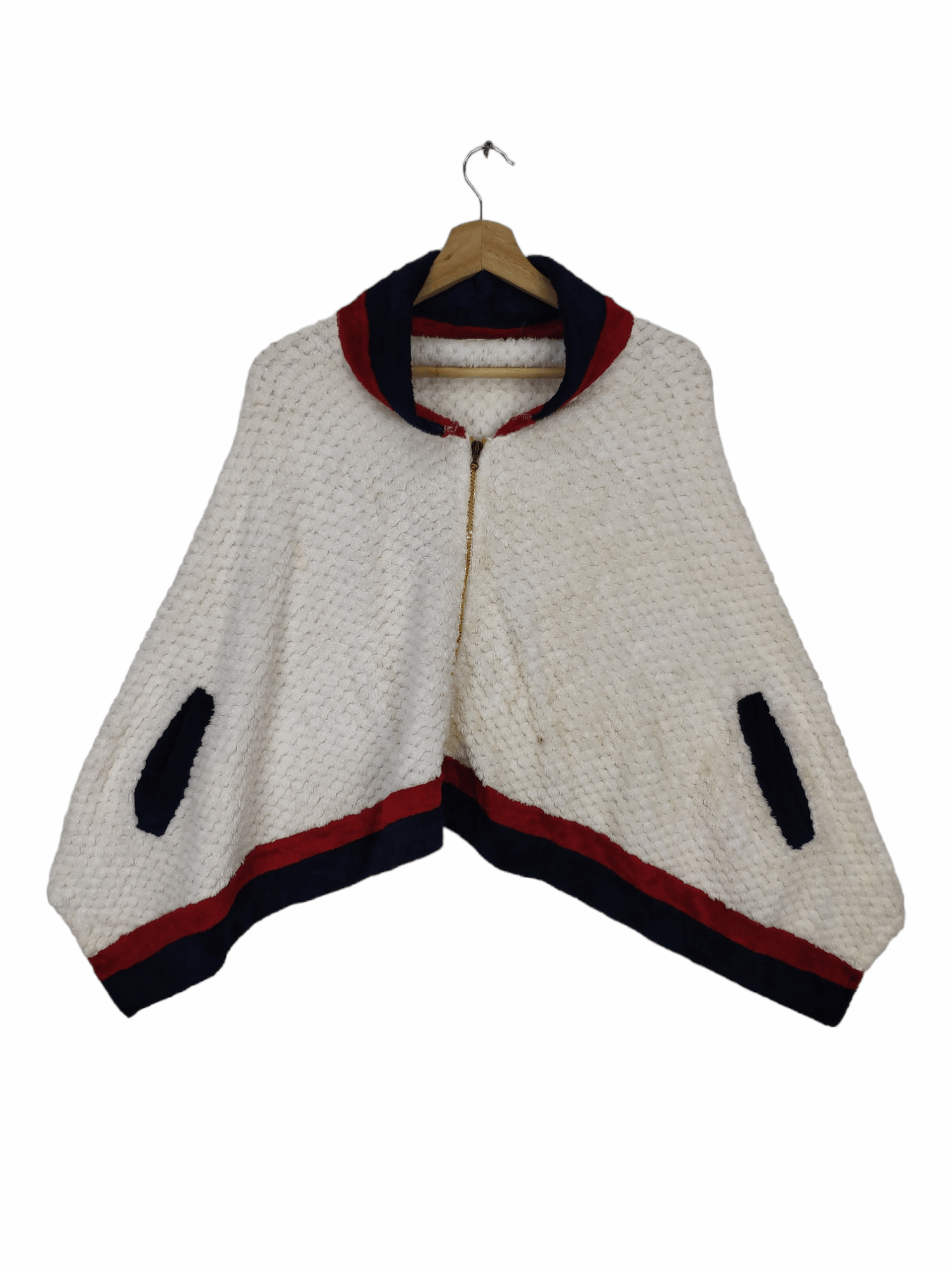 Japanese Brand × Vintage Vintage Japanese Poncho Fleece Scarves Size ONE SIZE - 1 Thumbnail