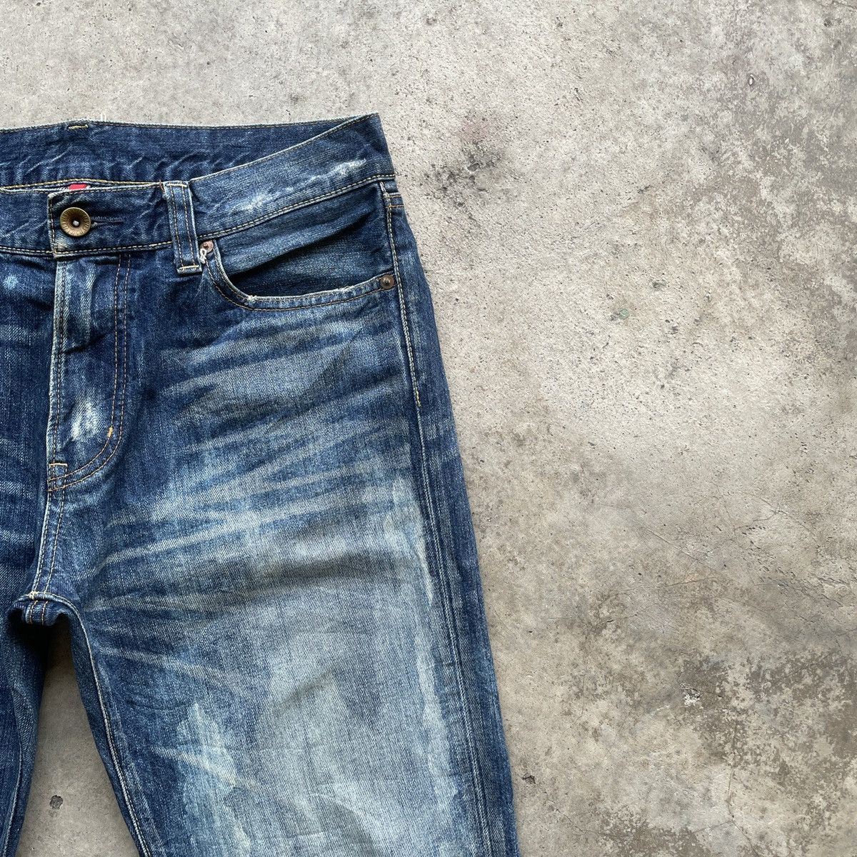Japanese Brand × Vintage Vintage Japanese Faded Bleach Denim Jeans Pants W33x29 Size US 33 - 5 Thumbnail