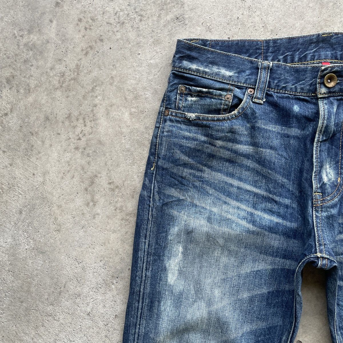 Japanese Brand × Vintage Vintage Japanese Faded Bleach Denim Jeans Pants W33x29 Size US 33 - 4 Thumbnail