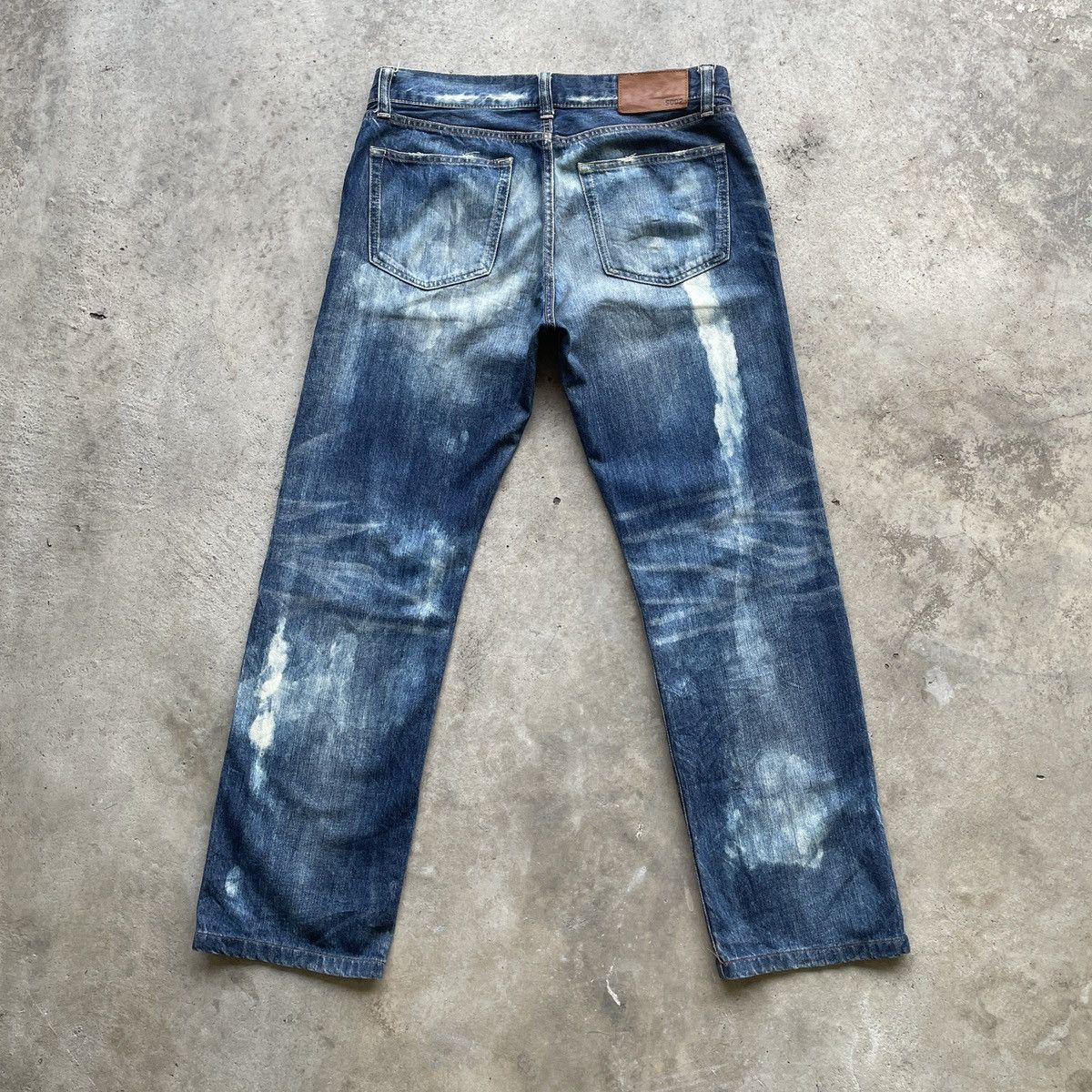 Japanese Brand × Vintage Vintage Japanese Faded Bleach Denim Jeans Pants W33x29 Size US 33 - 12 Thumbnail