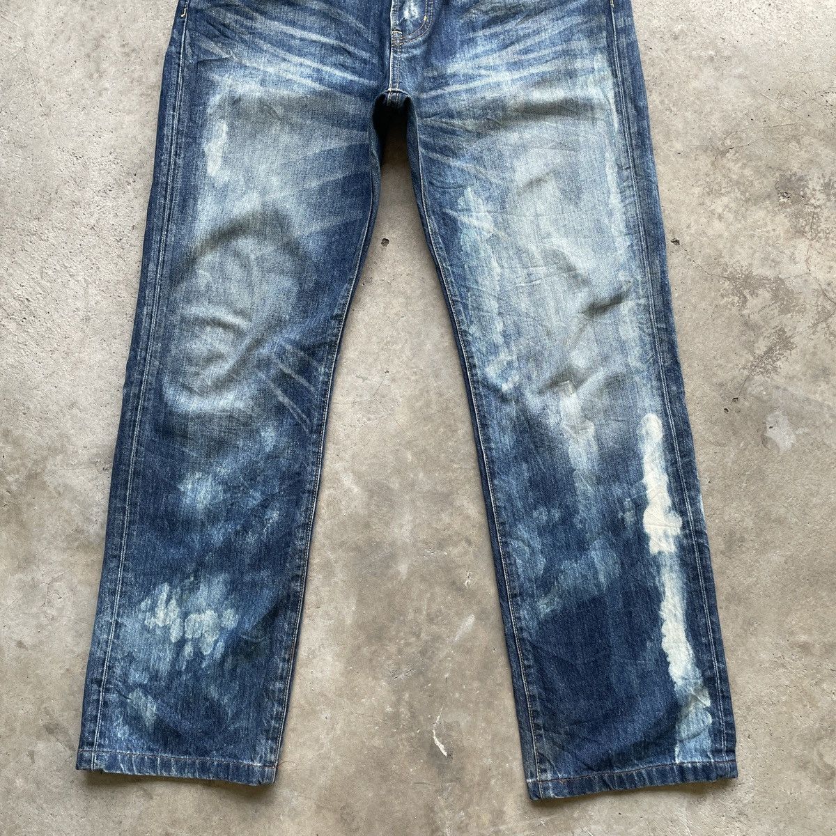 Japanese Brand × Vintage Vintage Japanese Faded Bleach Denim Jeans Pants W33x29 Size US 33 - 6 Thumbnail