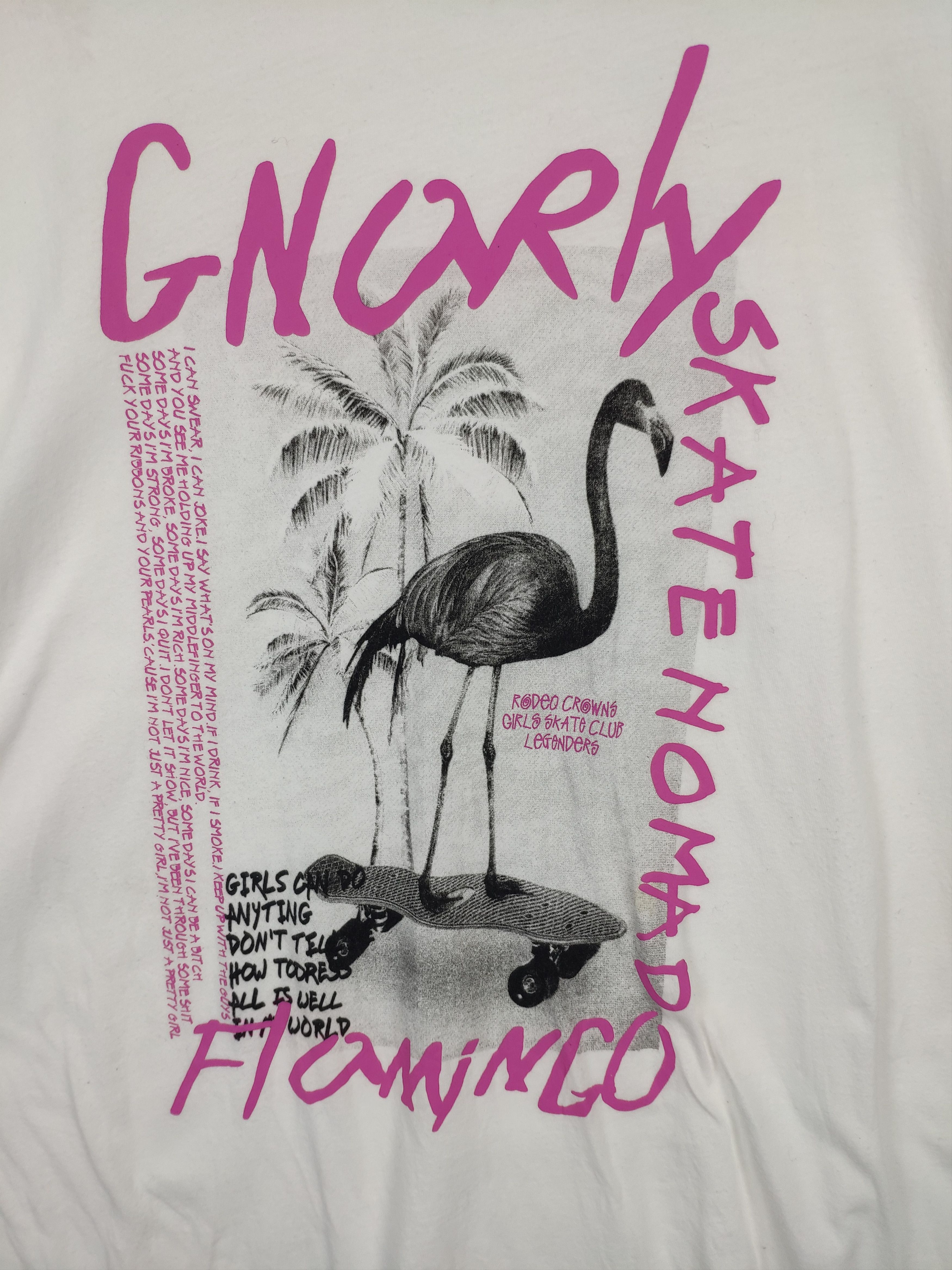 Vintage Steal 💥 Vintage Skate Nomad Flamingo Tee Size US M / EU 48-50 / 2 - 4 Thumbnail