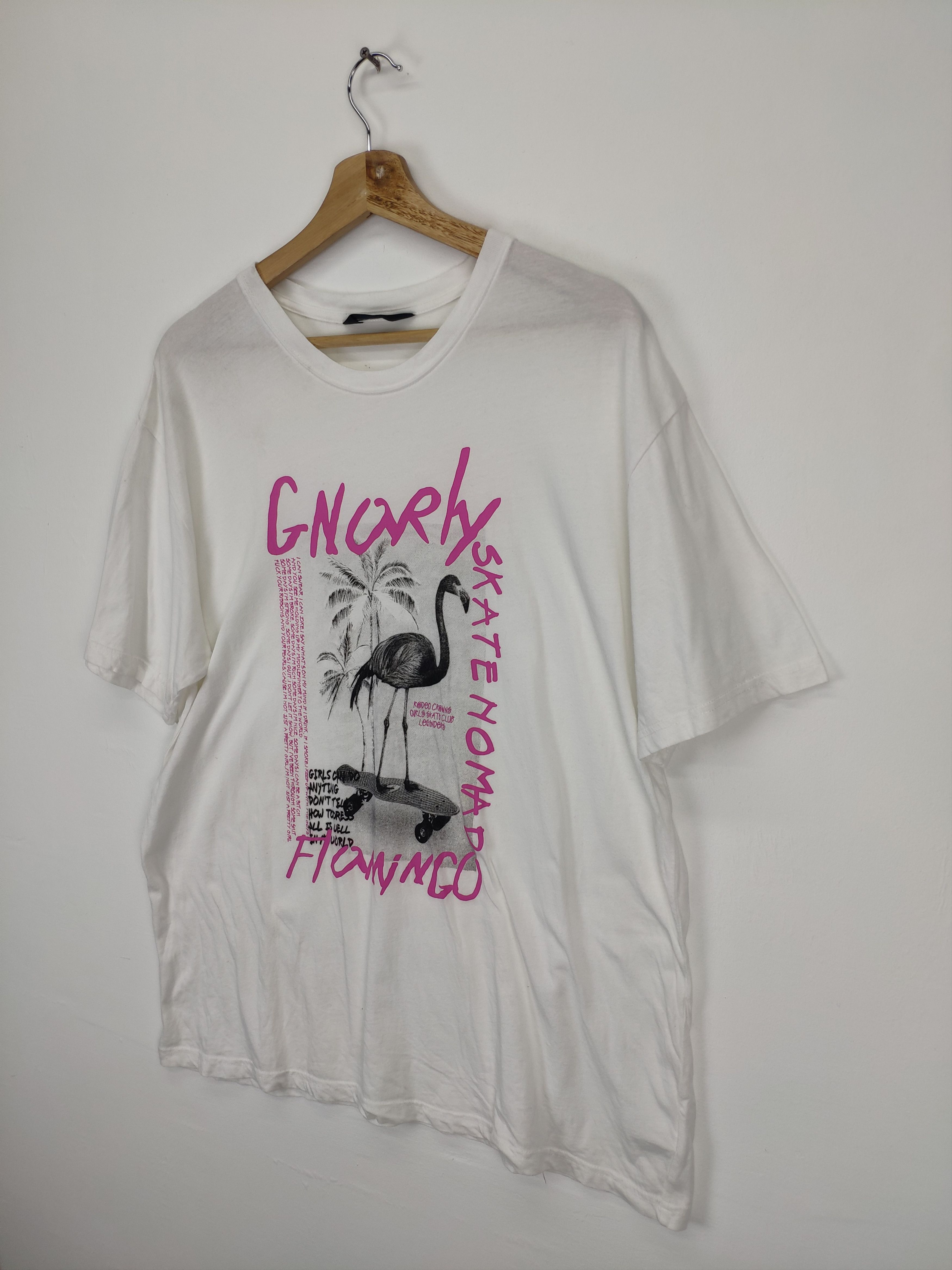 Vintage Steal 💥 Vintage Skate Nomad Flamingo Tee Size US M / EU 48-50 / 2 - 2 Thumbnail