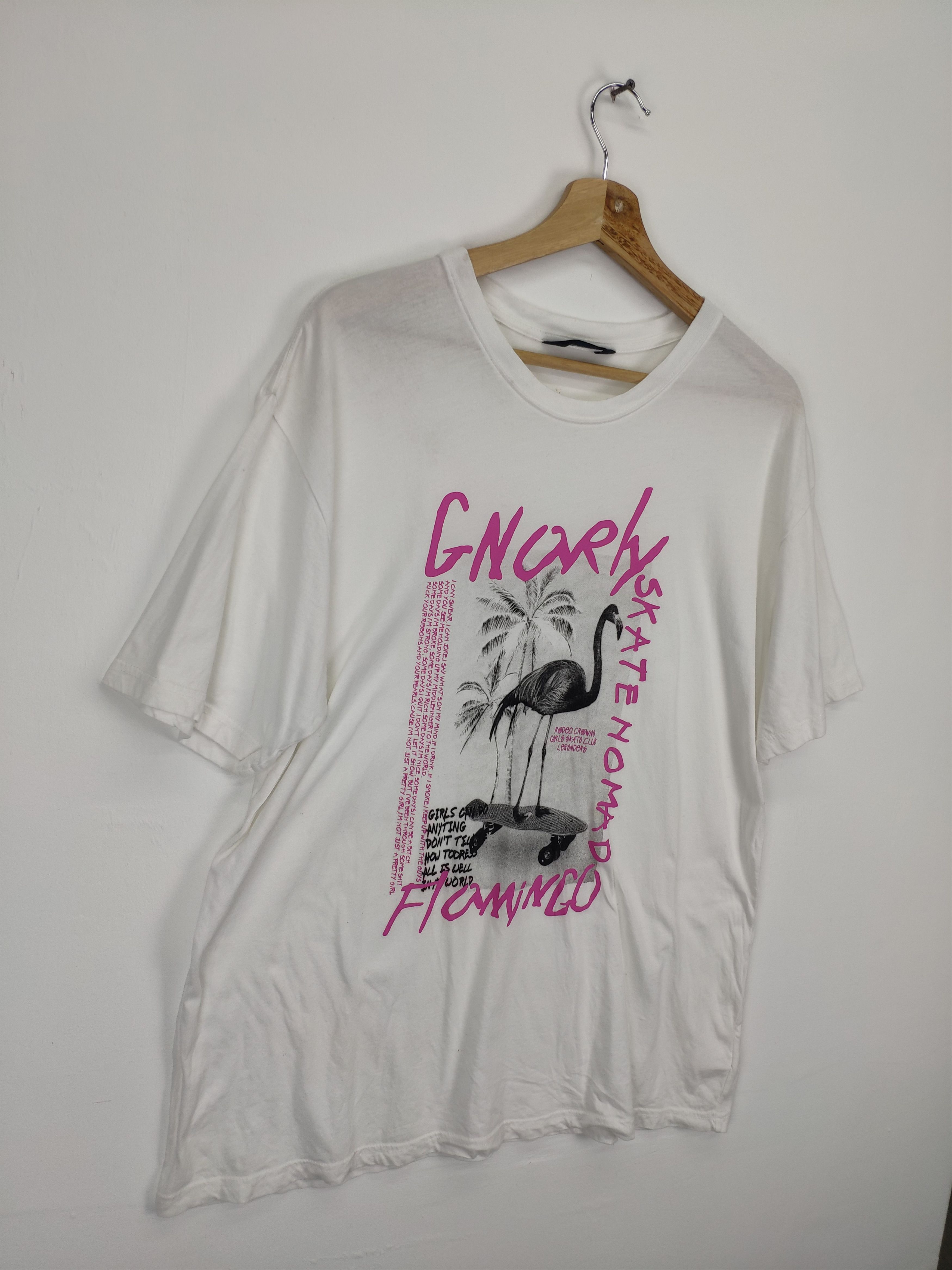 Vintage Steal 💥 Vintage Skate Nomad Flamingo Tee Size US M / EU 48-50 / 2 - 3 Thumbnail