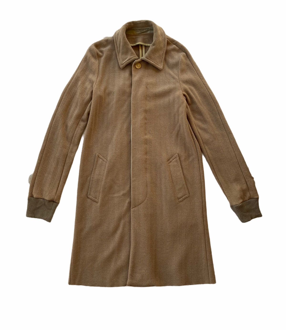 Sacai Sacai Japan Wool Blend Beige Trench Coat Size S / US 4 / IT 40 - 1 Thumbnail