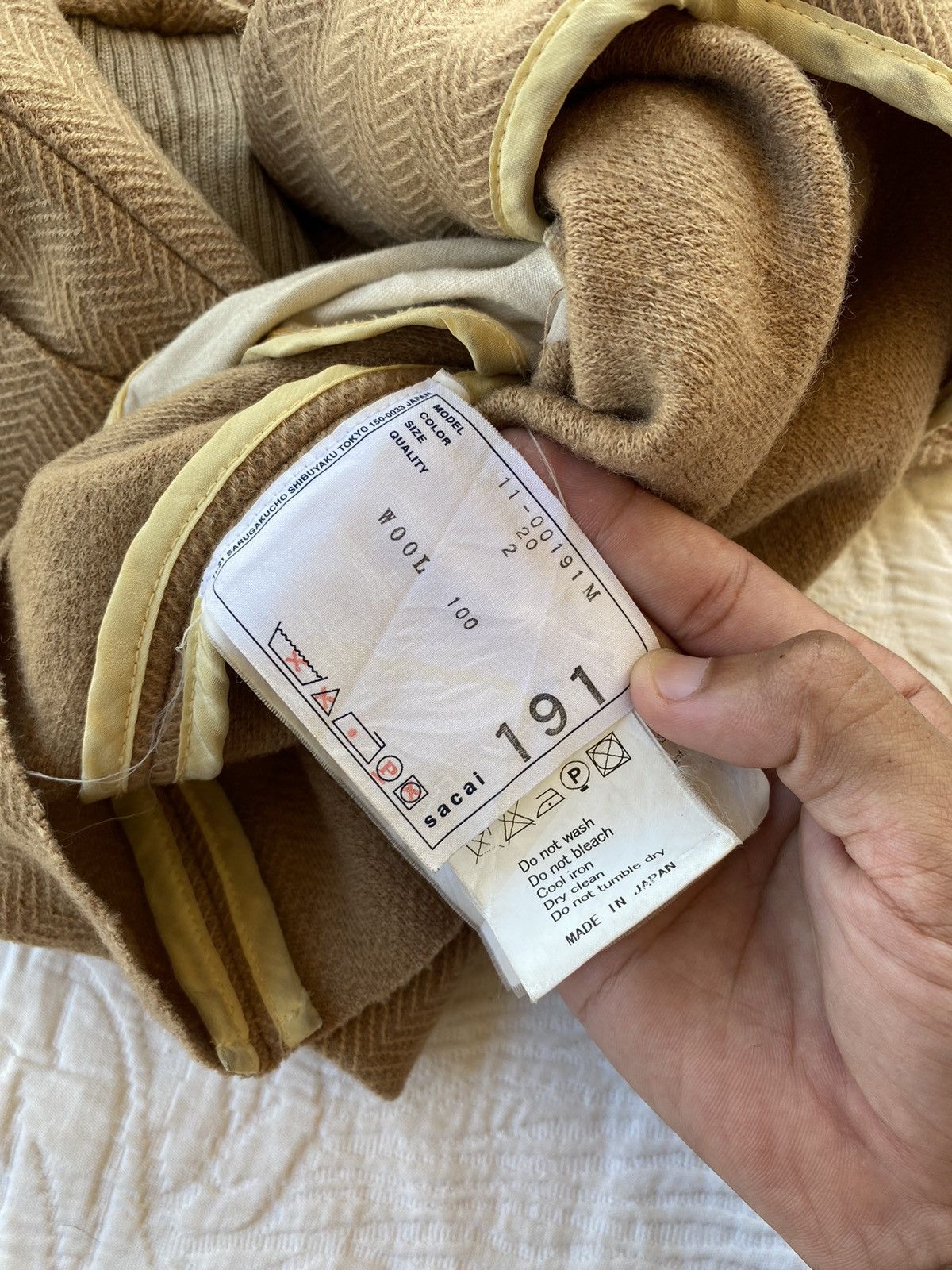 Sacai Sacai Japan Wool Blend Beige Trench Coat Size S / US 4 / IT 40 - 5 Thumbnail