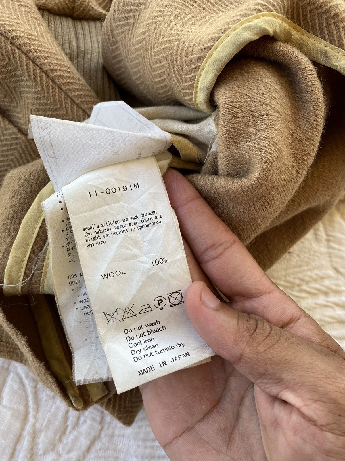Sacai Sacai Japan Wool Blend Beige Trench Coat Size S / US 4 / IT 40 - 6 Thumbnail