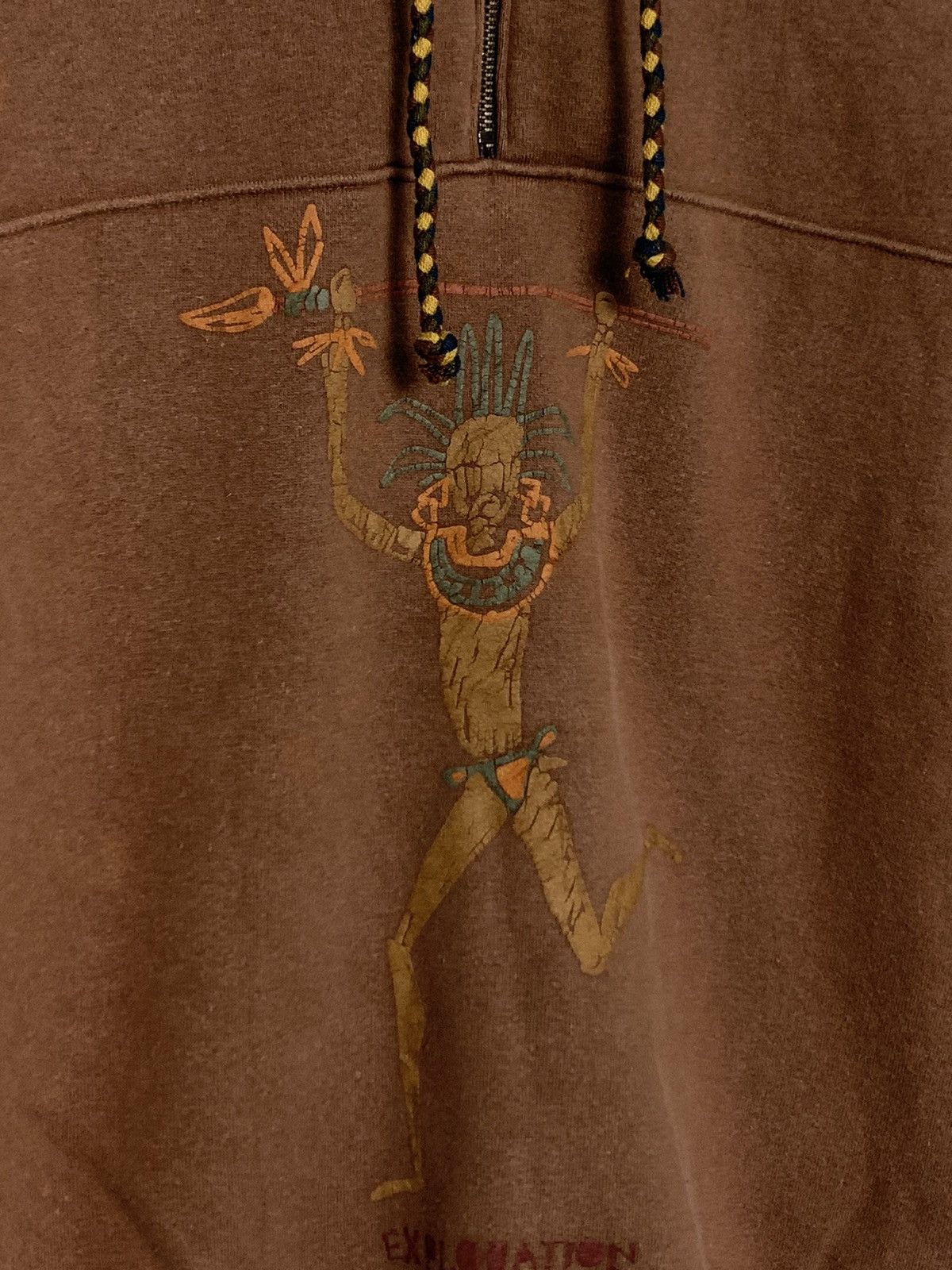 Japanese Brand Exploration Regal Brown Half Zipper Pullover Hoodie Travis Size US M / EU 48-50 / 2 - 3 Thumbnail