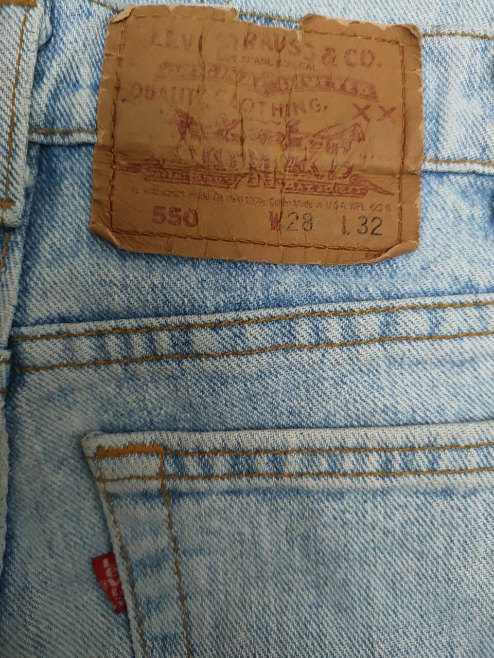 Levi's 80s Vintage Levi's 550 light wash denim Size US 28 / EU 44 - 3 Thumbnail