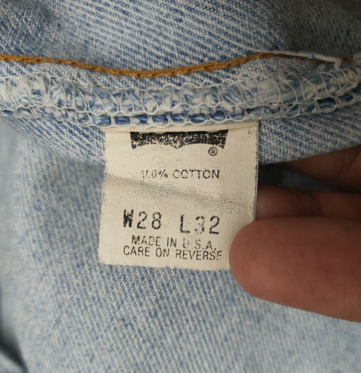 Levi's 80s Vintage Levi's 550 light wash denim Size US 28 / EU 44 - 6 Thumbnail
