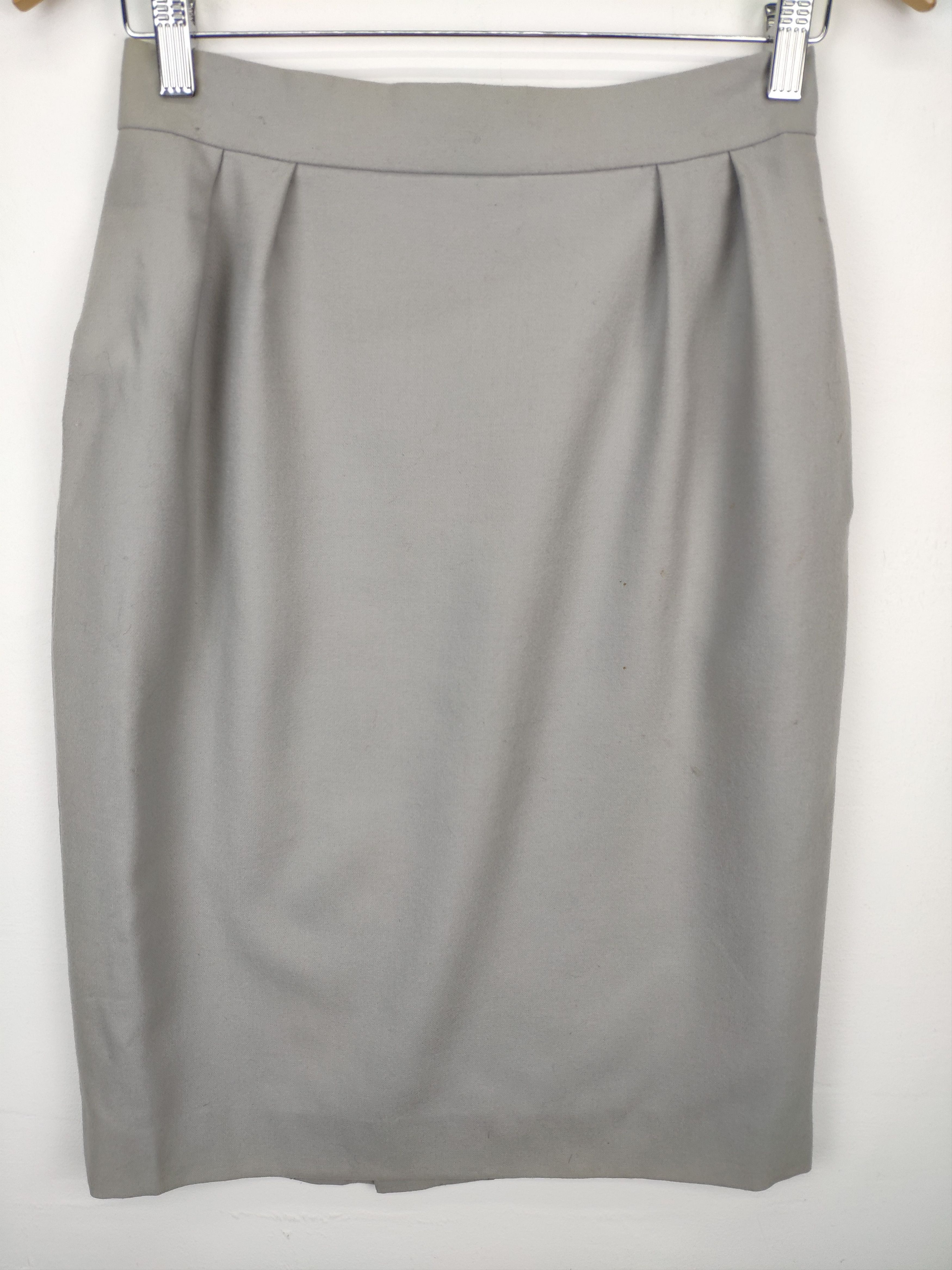 Christian Dior Monsieur Christian Dior Wool Midi Skirt Plain Size 26" / US 2 / IT 38 - 5 Thumbnail