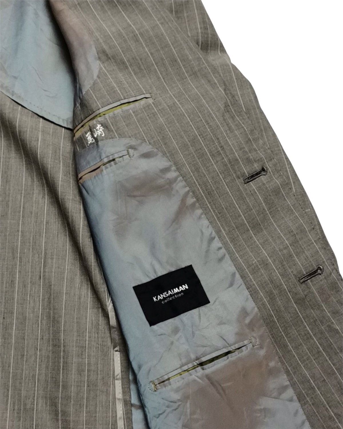 Kansai Yamamoto KansaiMan Stripes Wool Blazer Size US L / EU 52-54 / 3 - 5 Thumbnail