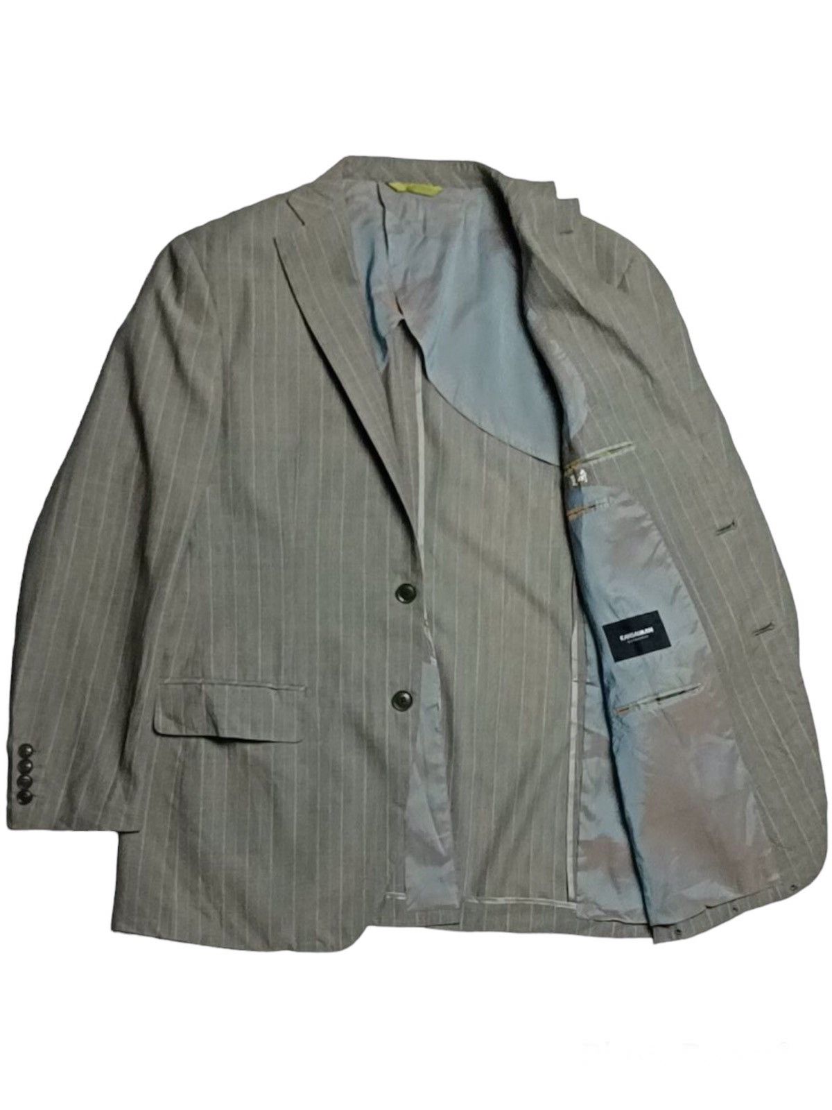 Kansai Yamamoto KansaiMan Stripes Wool Blazer Size US L / EU 52-54 / 3 - 3 Thumbnail