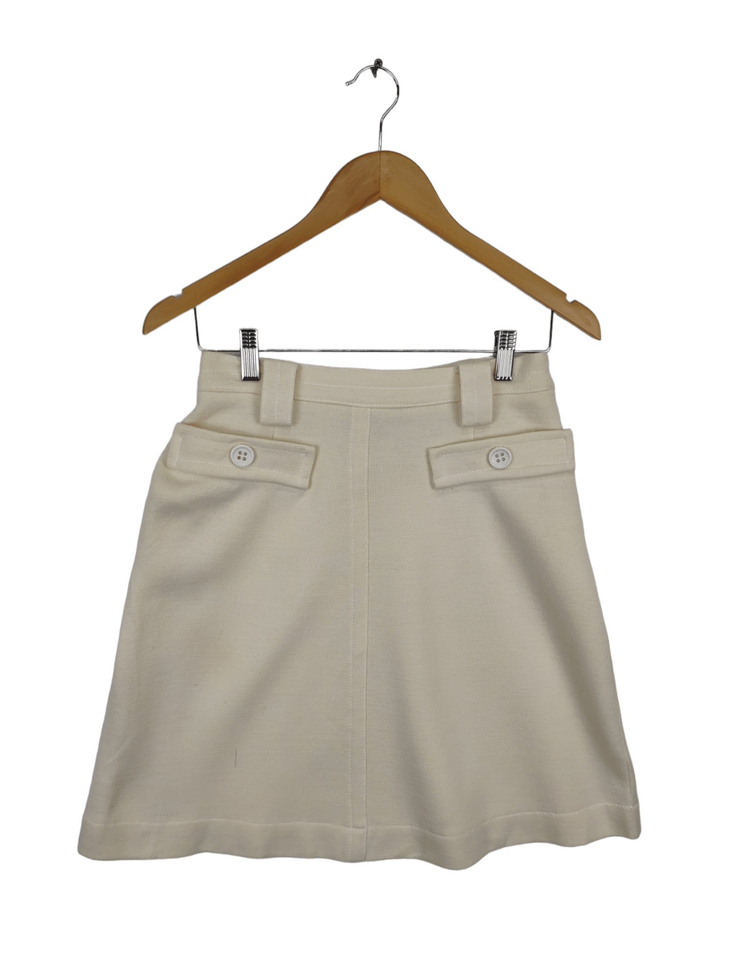 Designer × Max Mara Vintage Max Mara Mini Skirt Wool Size 26" / US 2 / IT 38 - 1 Thumbnail