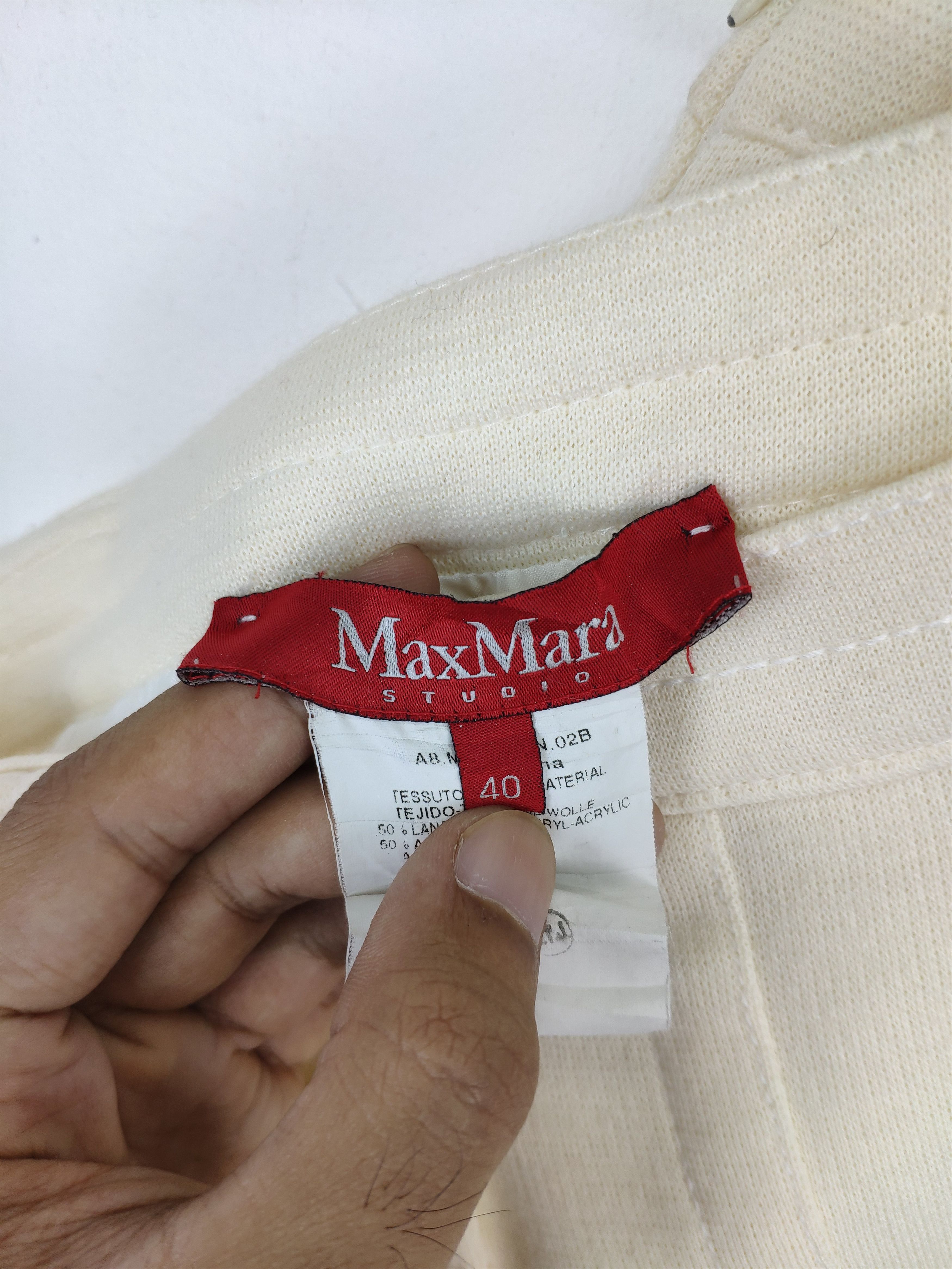 Designer × Max Mara Vintage Max Mara Mini Skirt Wool Size 26" / US 2 / IT 38 - 3 Thumbnail