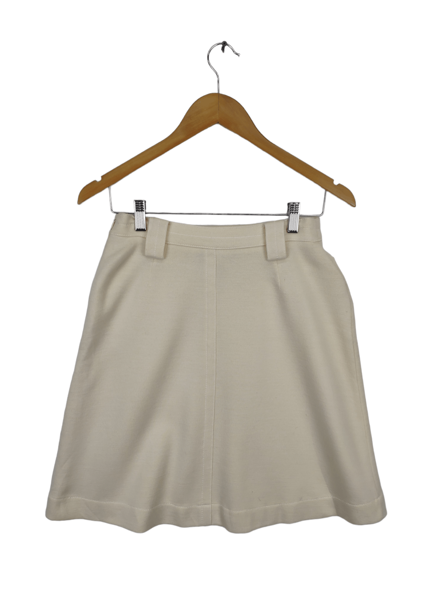 Designer × Max Mara Vintage Max Mara Mini Skirt Wool Size 26" / US 2 / IT 38 - 2 Thumbnail