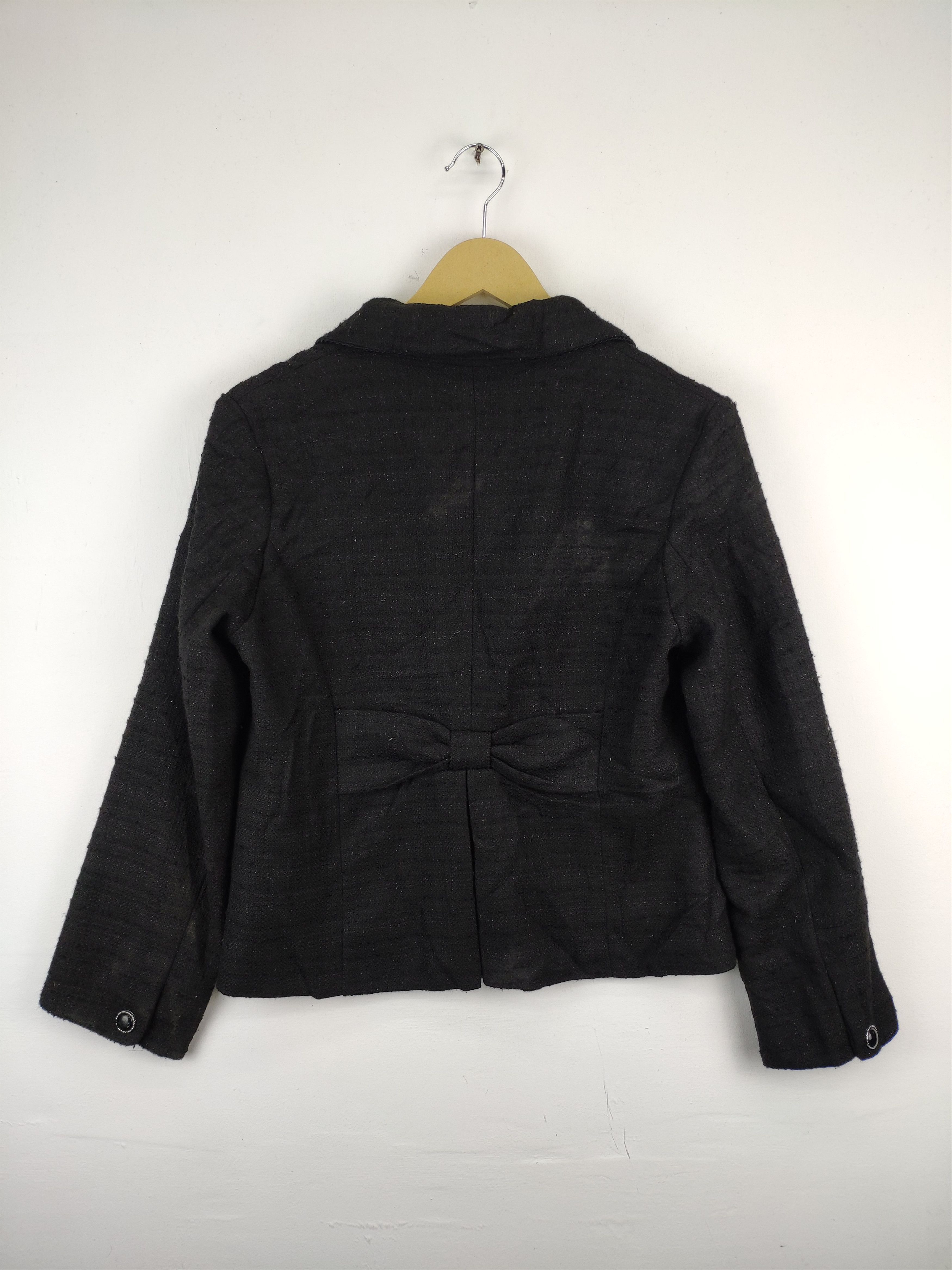 Japanese Brand Vintage Craze Blaze Cropped Tweed Cardigan Chanel Style Size S / US 4 / IT 40 - 2 Thumbnail