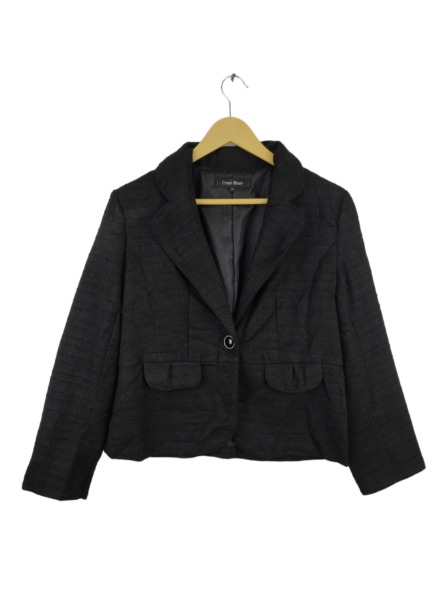 Japanese Brand Vintage Craze Blaze Cropped Tweed Cardigan Chanel Style Size S / US 4 / IT 40 - 1 Thumbnail