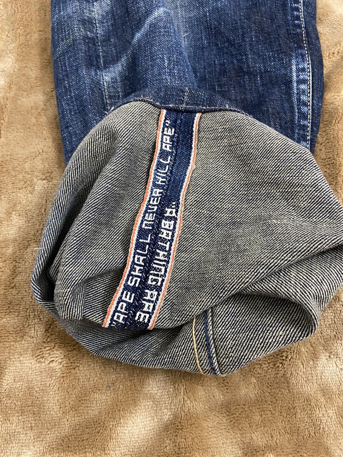 Bape Nigo Bathing Ape“ape shall never kill Ape”salvedge Jeans Size US 34 / EU 50 - 8 Thumbnail
