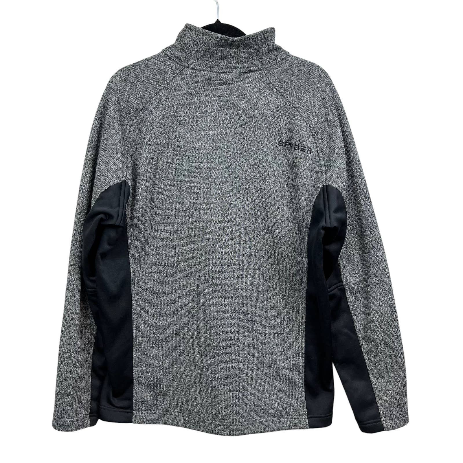 Spyder Spyder Sweater Knit Pullover Fleece Lined Quarter Zip Gray B Size US XL / EU 56 / 4 - 4 Thumbnail