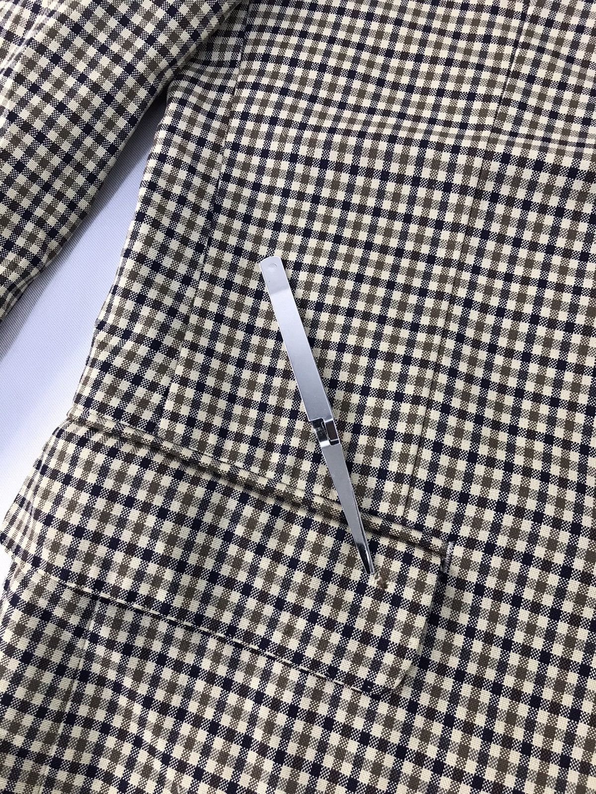 Aquascutum × Designer Aquascutum Of London Jacket Blazer Coat Checked Fashion Size 48R - 11 Thumbnail