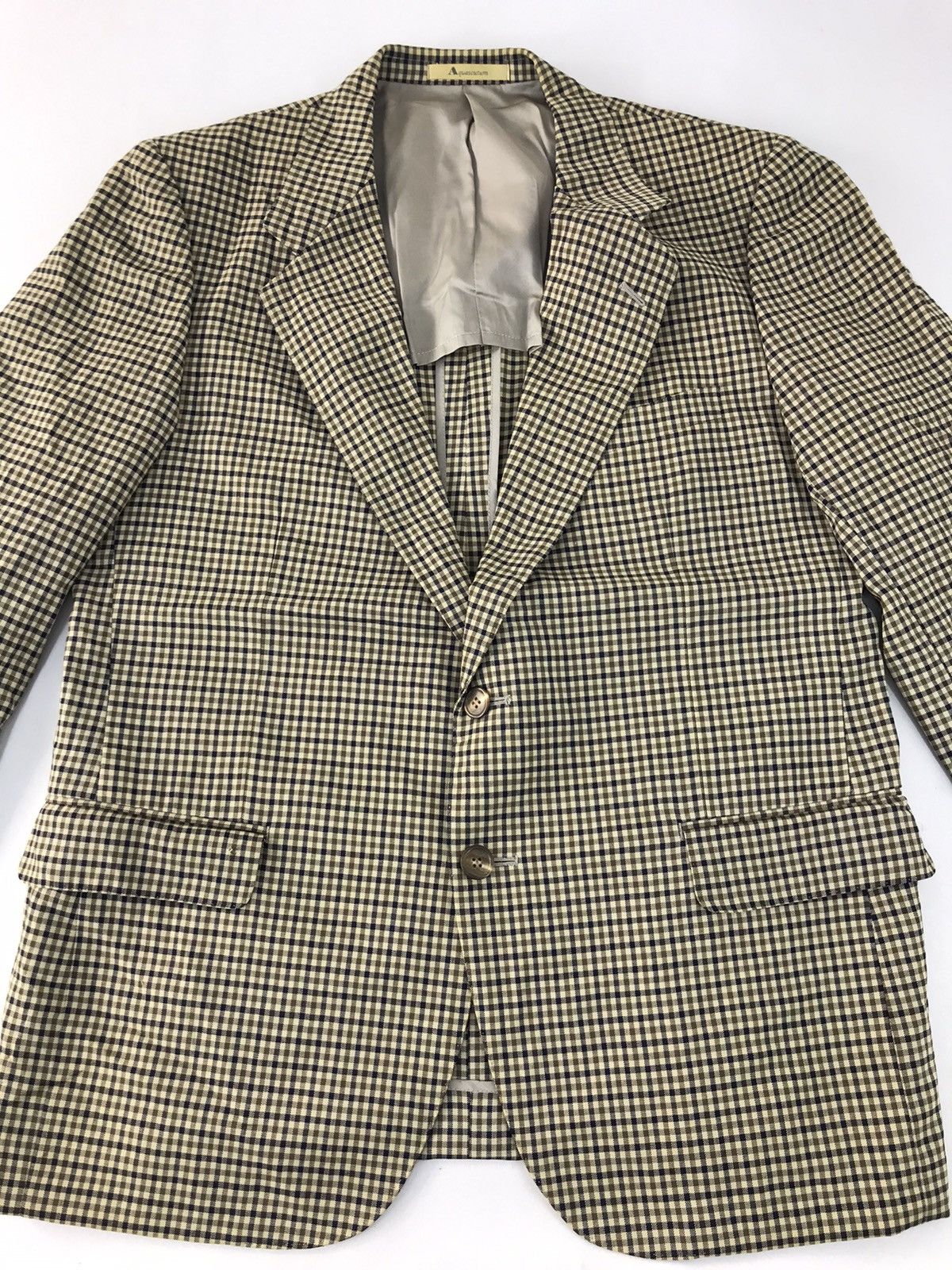 Aquascutum × Designer Aquascutum Of London Jacket Blazer Coat Checked Fashion Size 48R - 3 Thumbnail