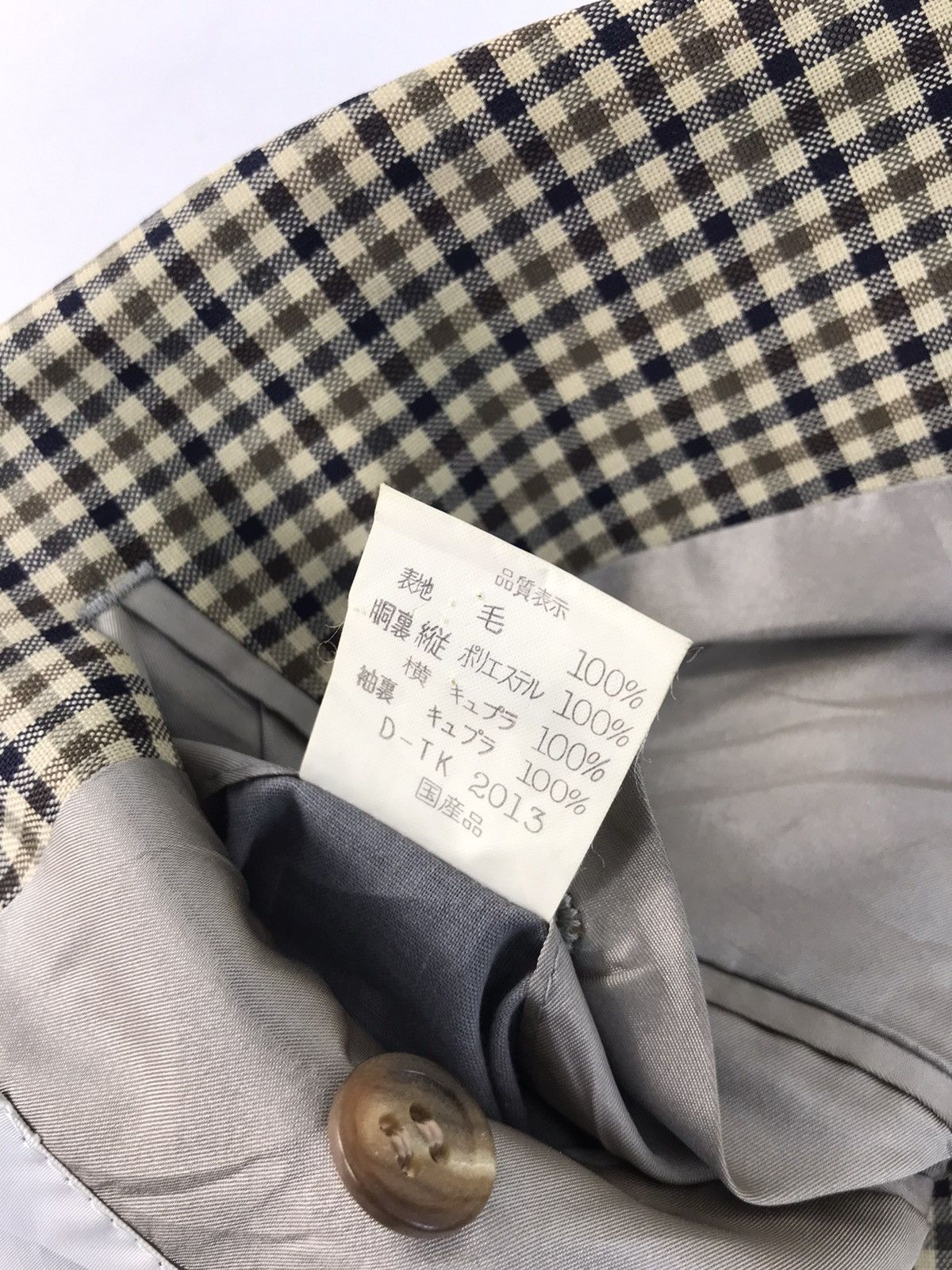 Aquascutum × Designer Aquascutum Of London Jacket Blazer Coat Checked Fashion Size 48R - 7 Thumbnail