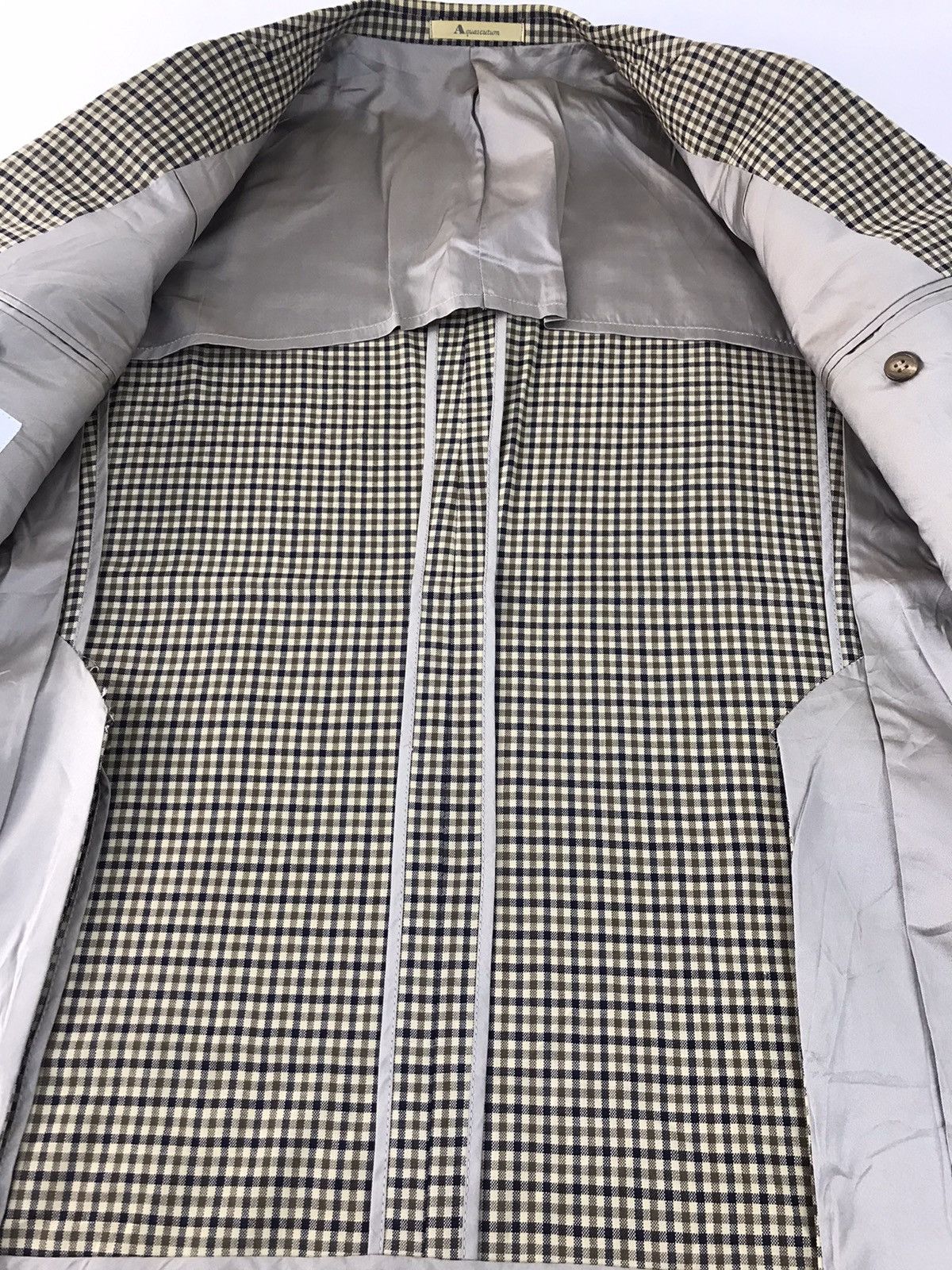 Aquascutum × Designer Aquascutum Of London Jacket Blazer Coat Checked Fashion Size 48R - 4 Thumbnail
