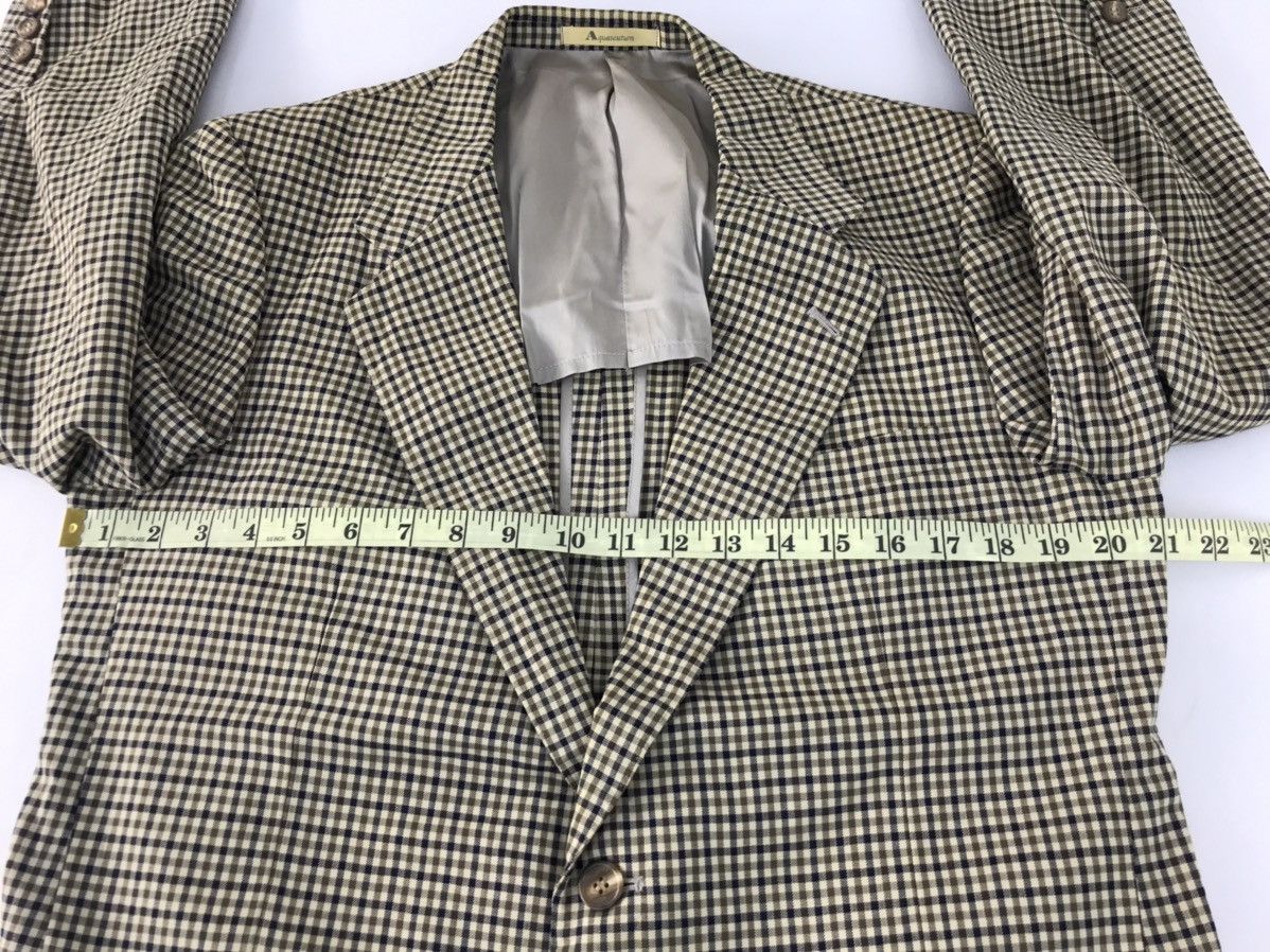 Aquascutum × Designer Aquascutum Of London Jacket Blazer Coat Checked Fashion Size 48R - 8 Thumbnail