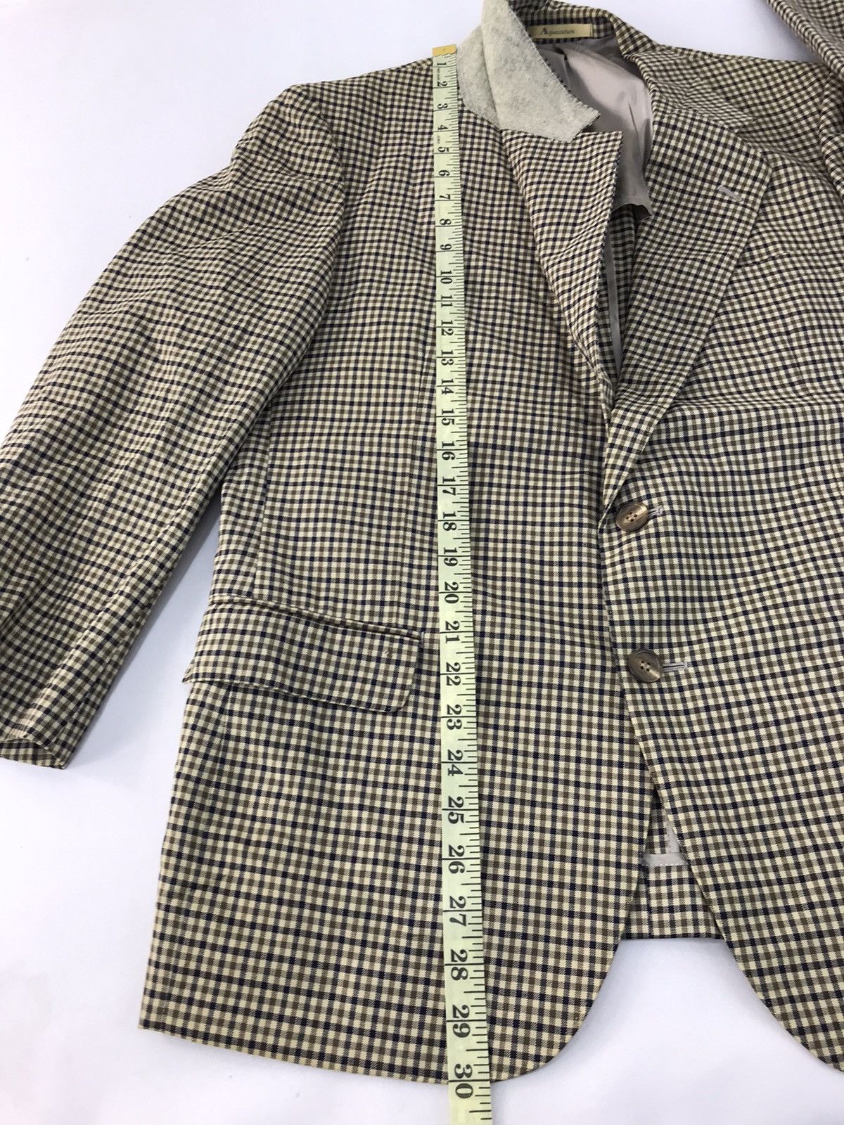 Aquascutum × Designer Aquascutum Of London Jacket Blazer Coat Checked Fashion Size 48R - 9 Thumbnail