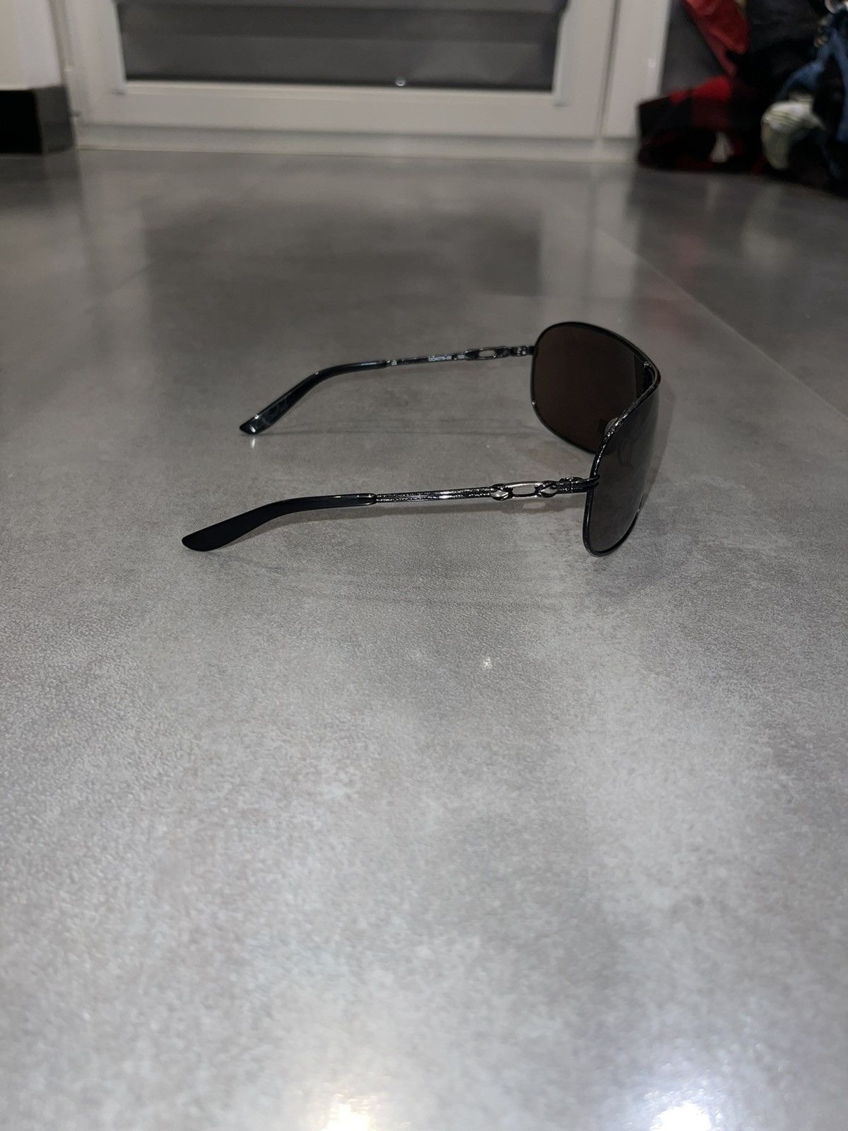 Oakley Oakley OO4078-08 "Coffected" Silver Black Shield Sunglasses Size ONE SIZE - 7 Thumbnail
