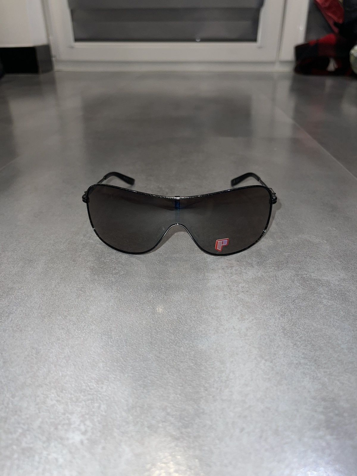 Oakley Oakley OO4078-08 "Coffected" Silver Black Shield Sunglasses Size ONE SIZE - 2 Thumbnail