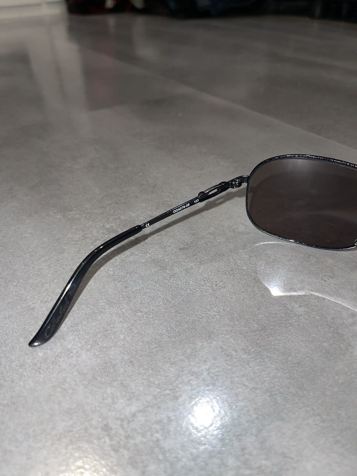 Oakley Oakley OO4078-08 "Coffected" Silver Black Shield Sunglasses Size ONE SIZE - 12 Thumbnail