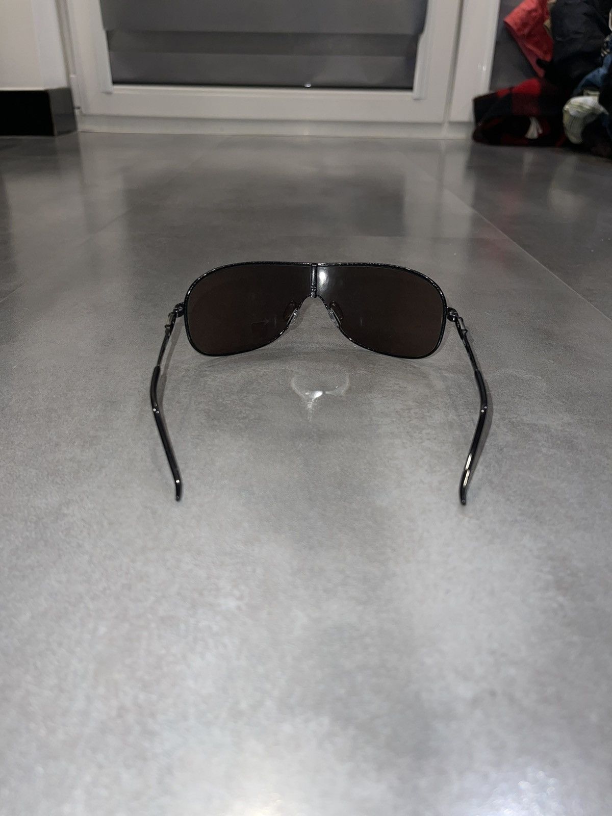 Oakley Oakley OO4078-08 "Coffected" Silver Black Shield Sunglasses Size ONE SIZE - 8 Thumbnail
