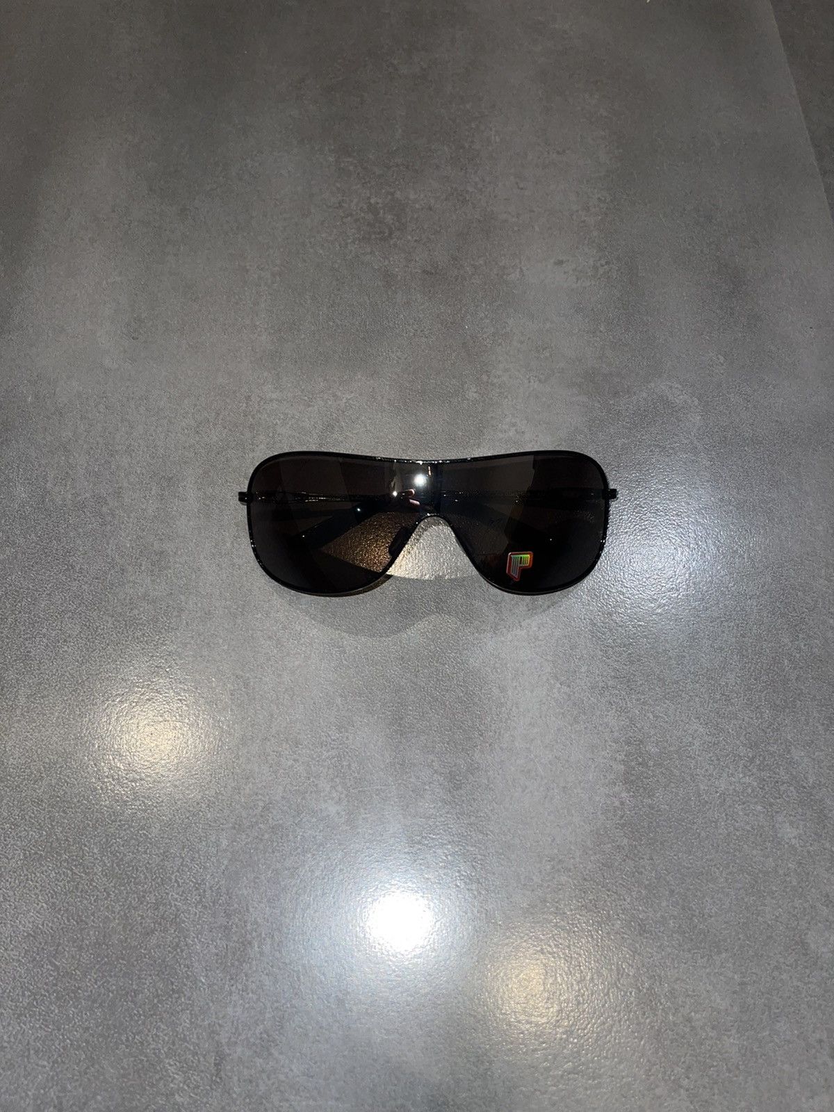 Oakley Oakley OO4078-08 "Coffected" Silver Black Shield Sunglasses Size ONE SIZE - 4 Thumbnail