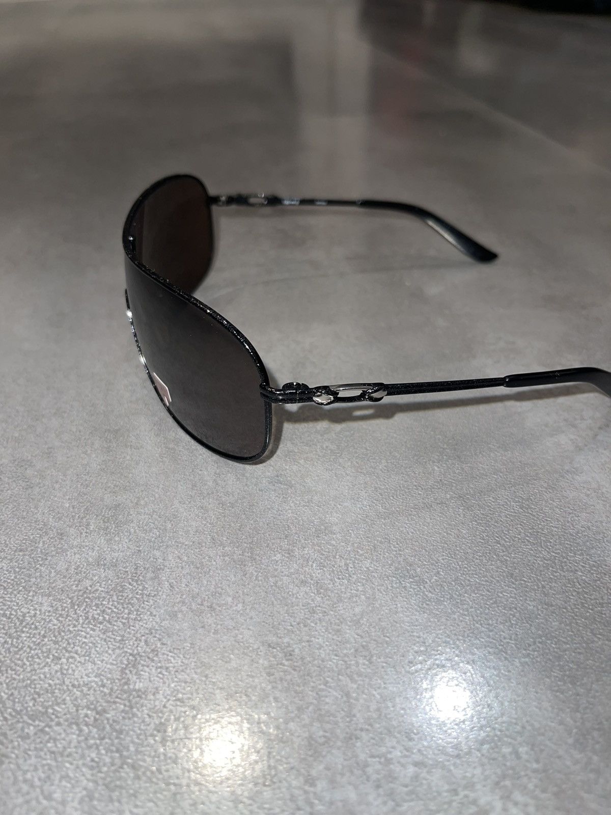 Oakley Oakley OO4078-08 "Coffected" Silver Black Shield Sunglasses Size ONE SIZE - 6 Thumbnail