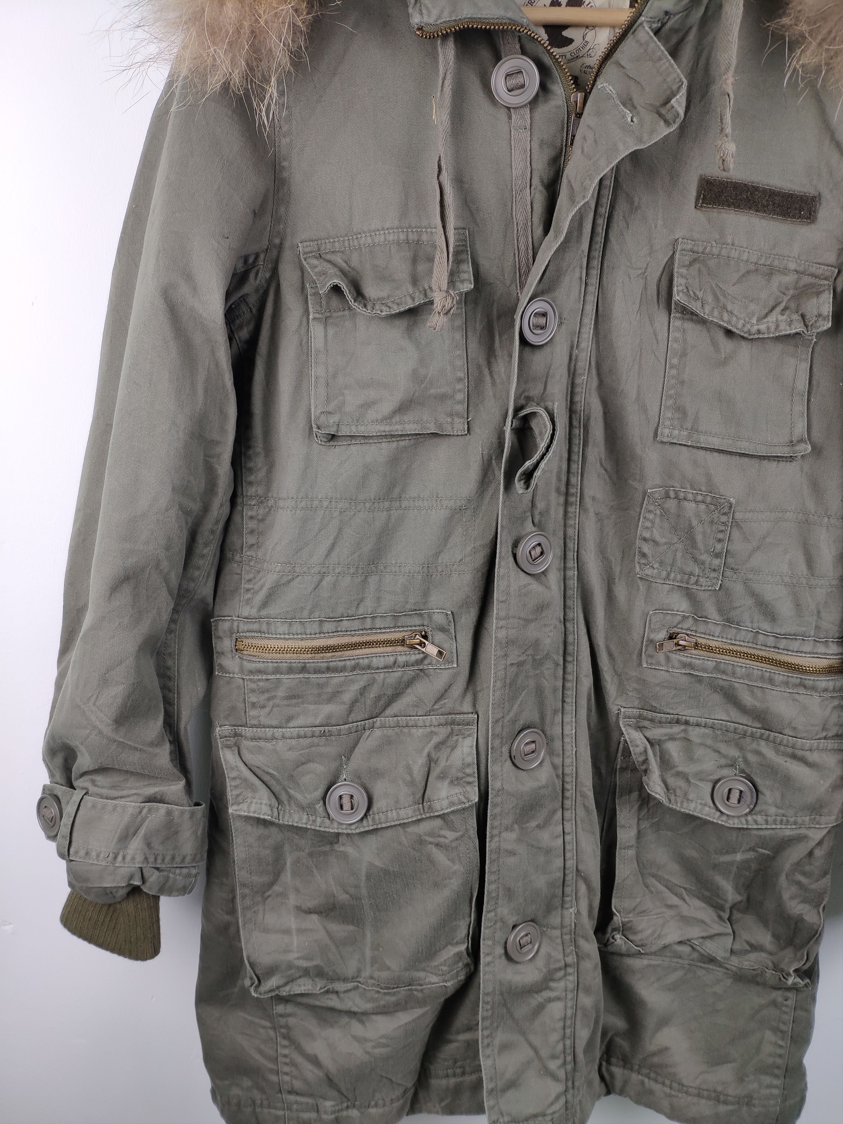 Japanese Brand × Vintage Vintage Japanese Back Number Military Parka Hoodie Size US S / EU 44-46 / 1 - 3 Thumbnail