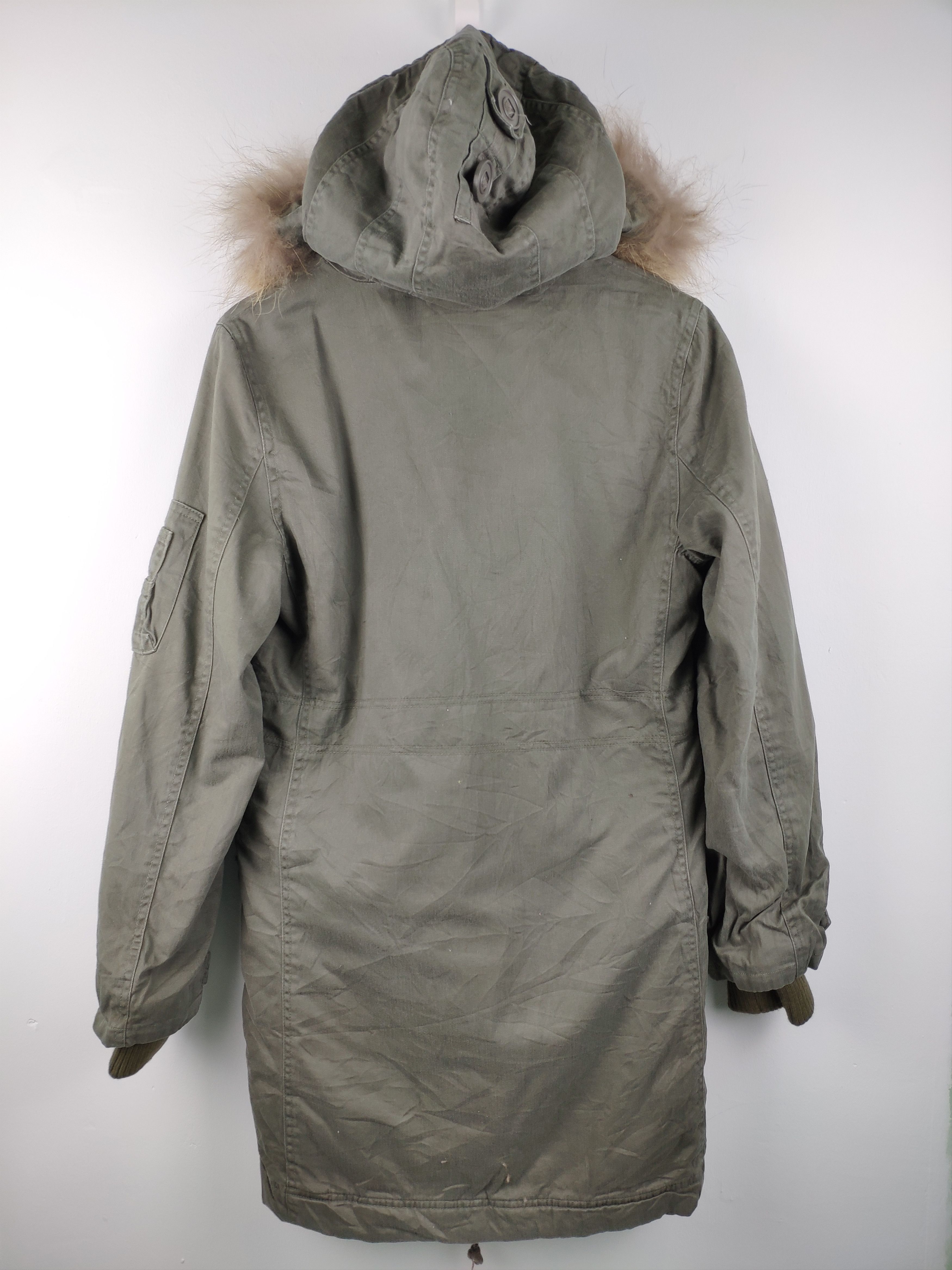 Japanese Brand × Vintage Vintage Japanese Back Number Military Parka Hoodie Size US S / EU 44-46 / 1 - 9 Thumbnail